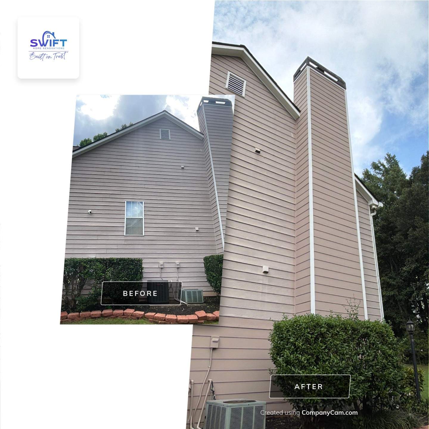 Residential Exterior Painting and Siding Refresh in Mableton by Swift Home Renovations 