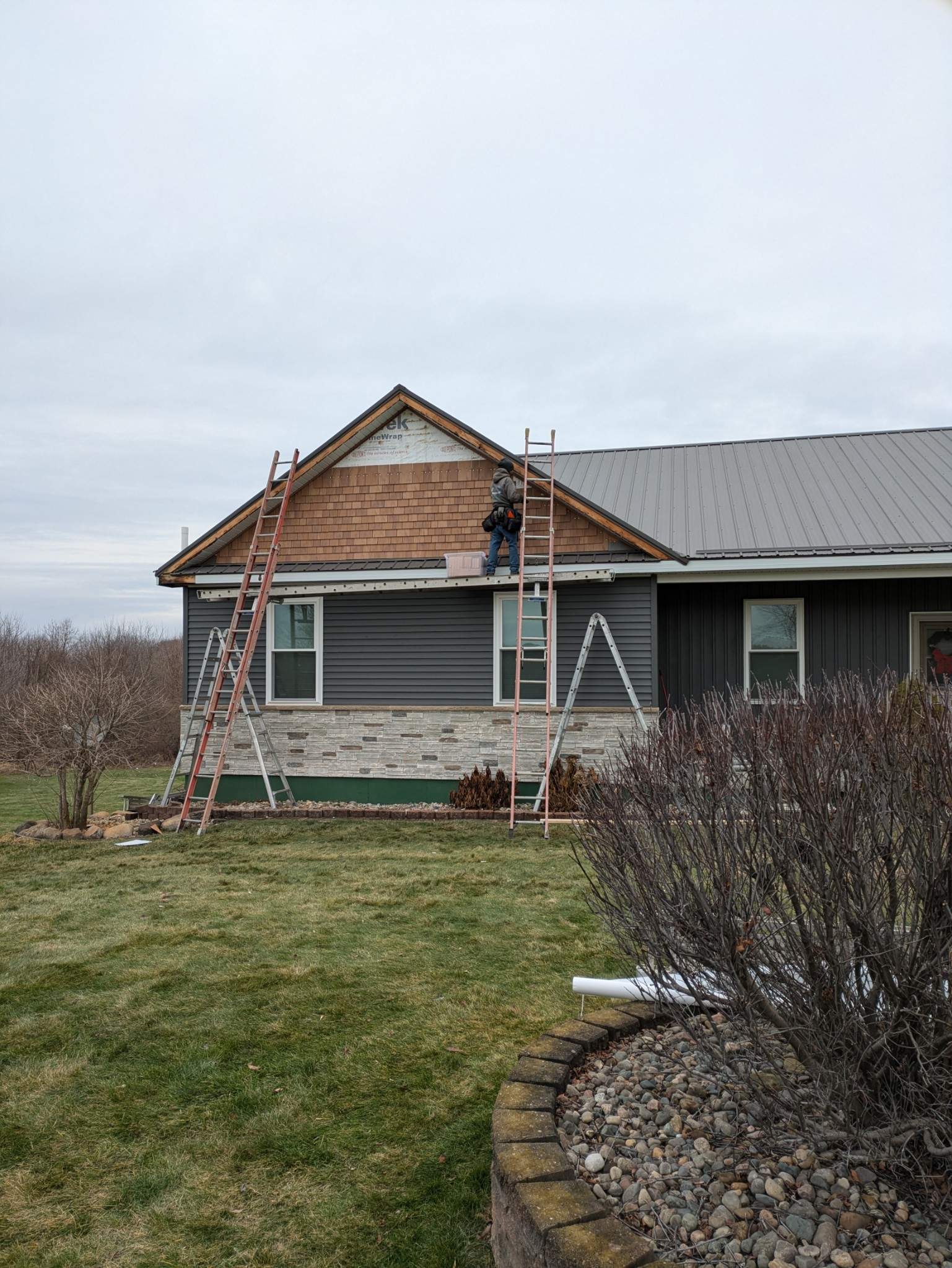 Siding Installation using Certainteed Board & Batten by Acme Exteriors