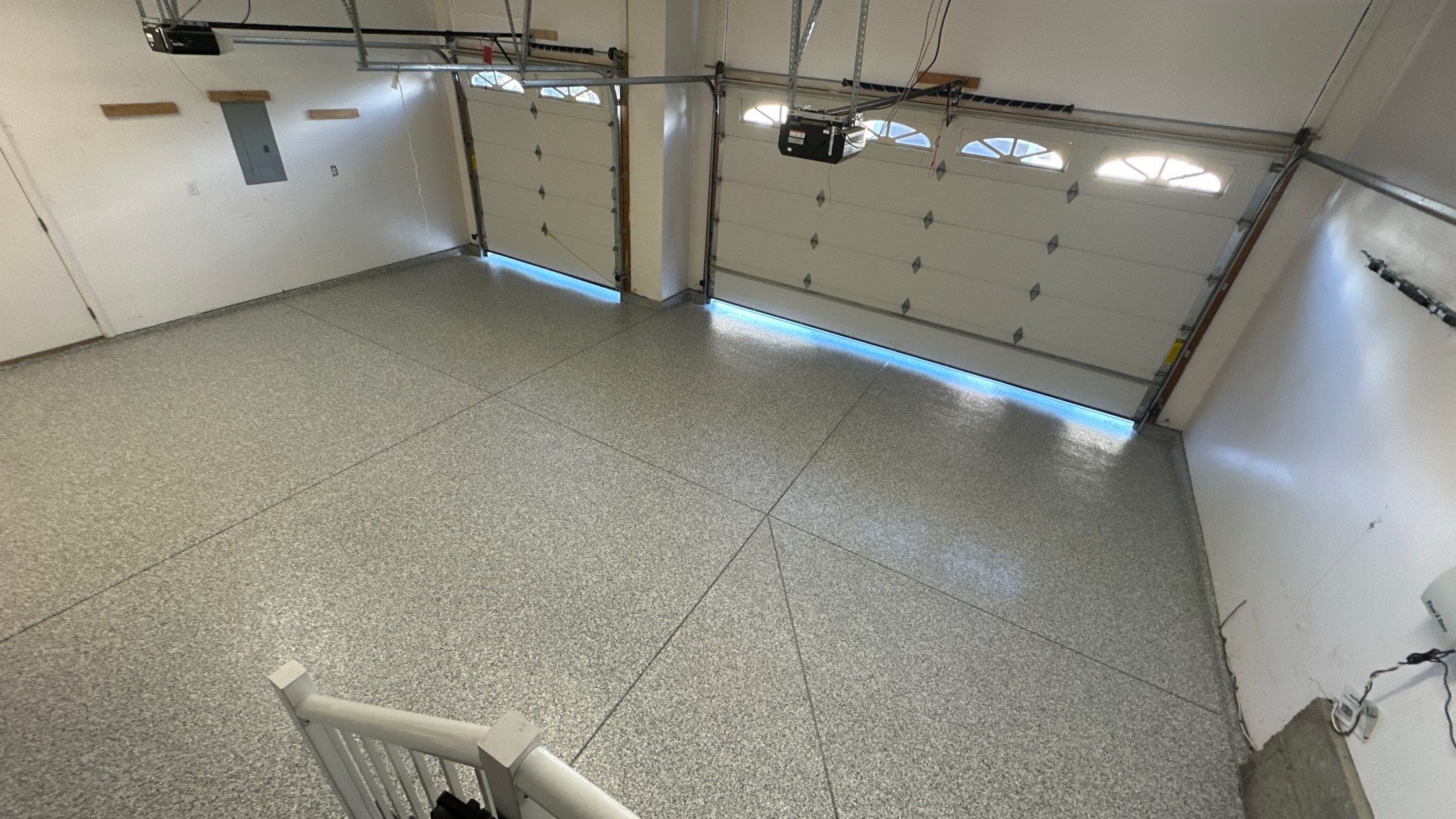 Garage Transformation using Slate Stone by Croc Coatings, LLC