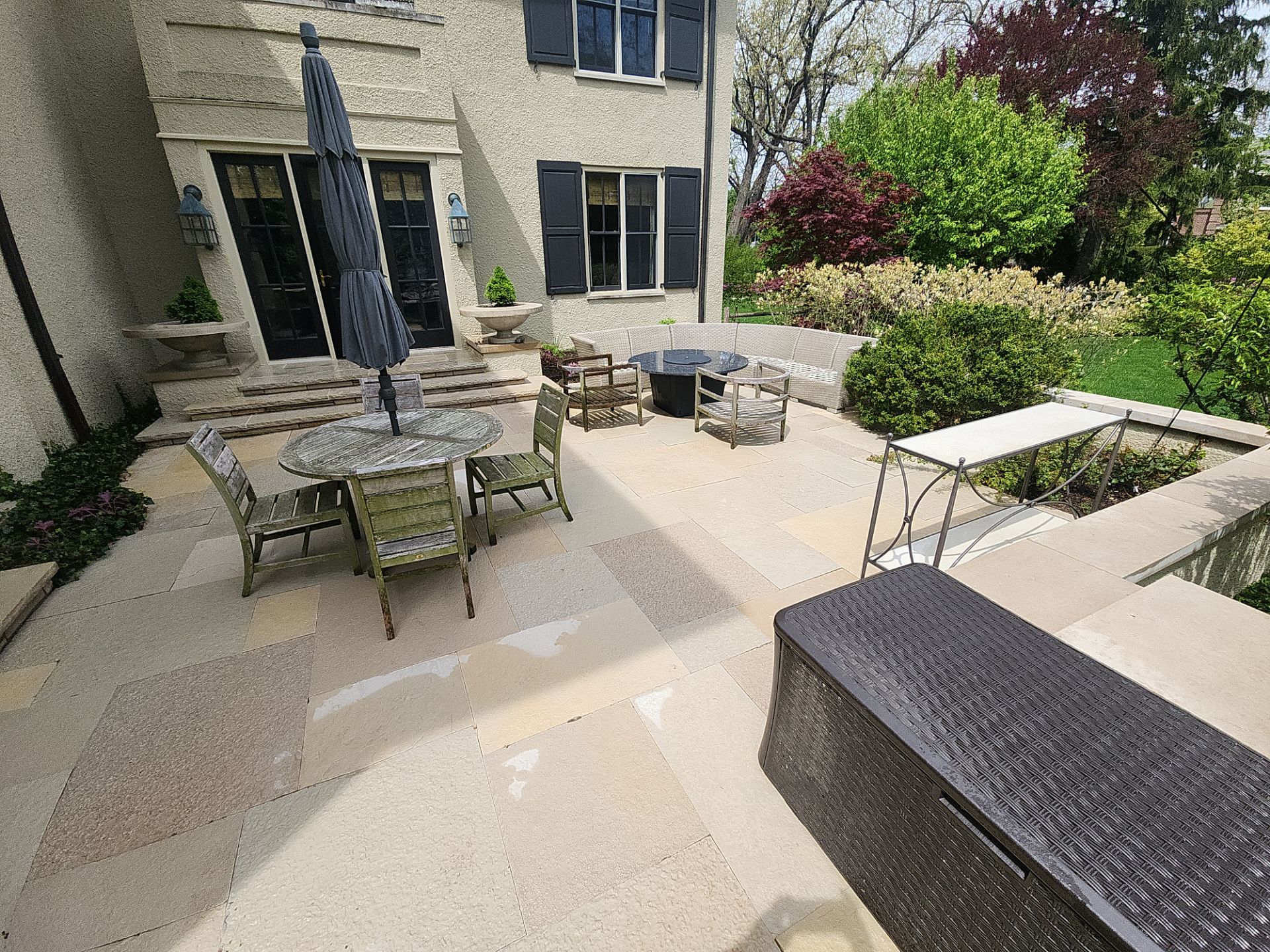 Natural Stone Surface Pressure Washing by Northern Power Washing LLC.