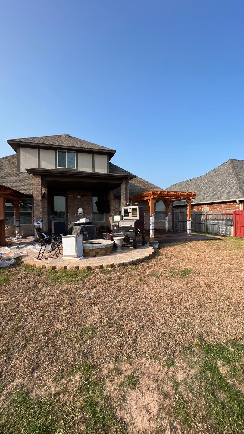 Outdoor kitchen by Clays Services Inc