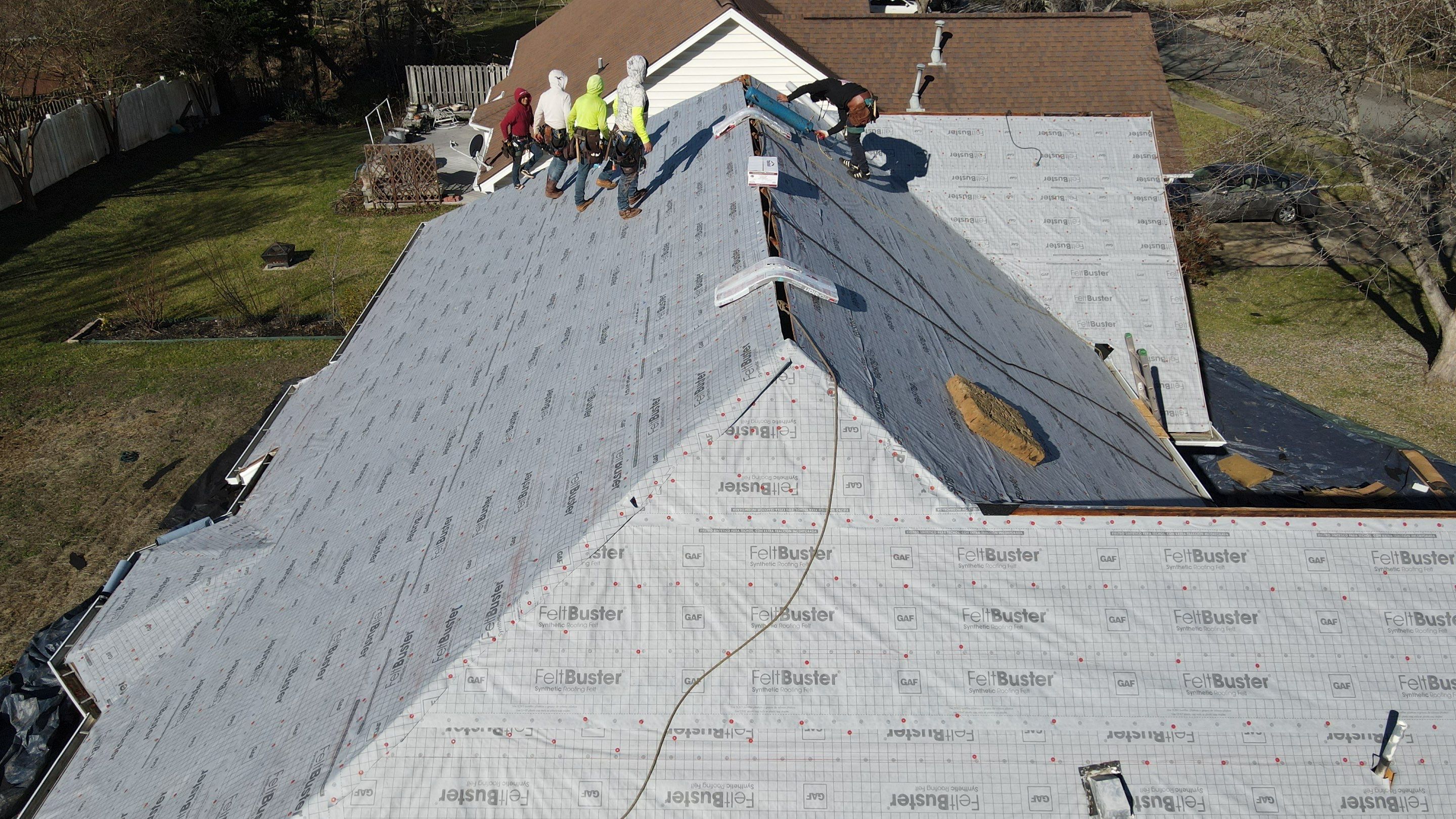Residential Roofing Installation using GAF Timberline HDZ Charcoal by RISE Roofing & Restoration, LLC