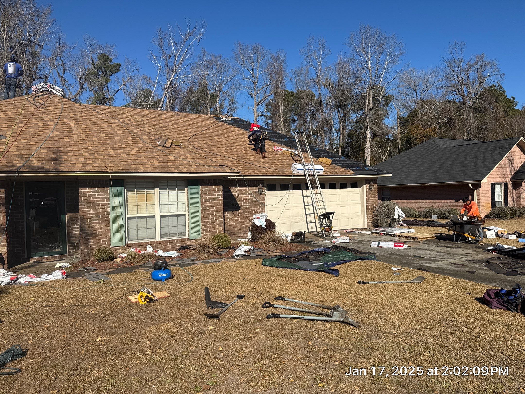 Full Architectural Shingle Roof Replacement in Hinesville, Georgia by Talya Roofing