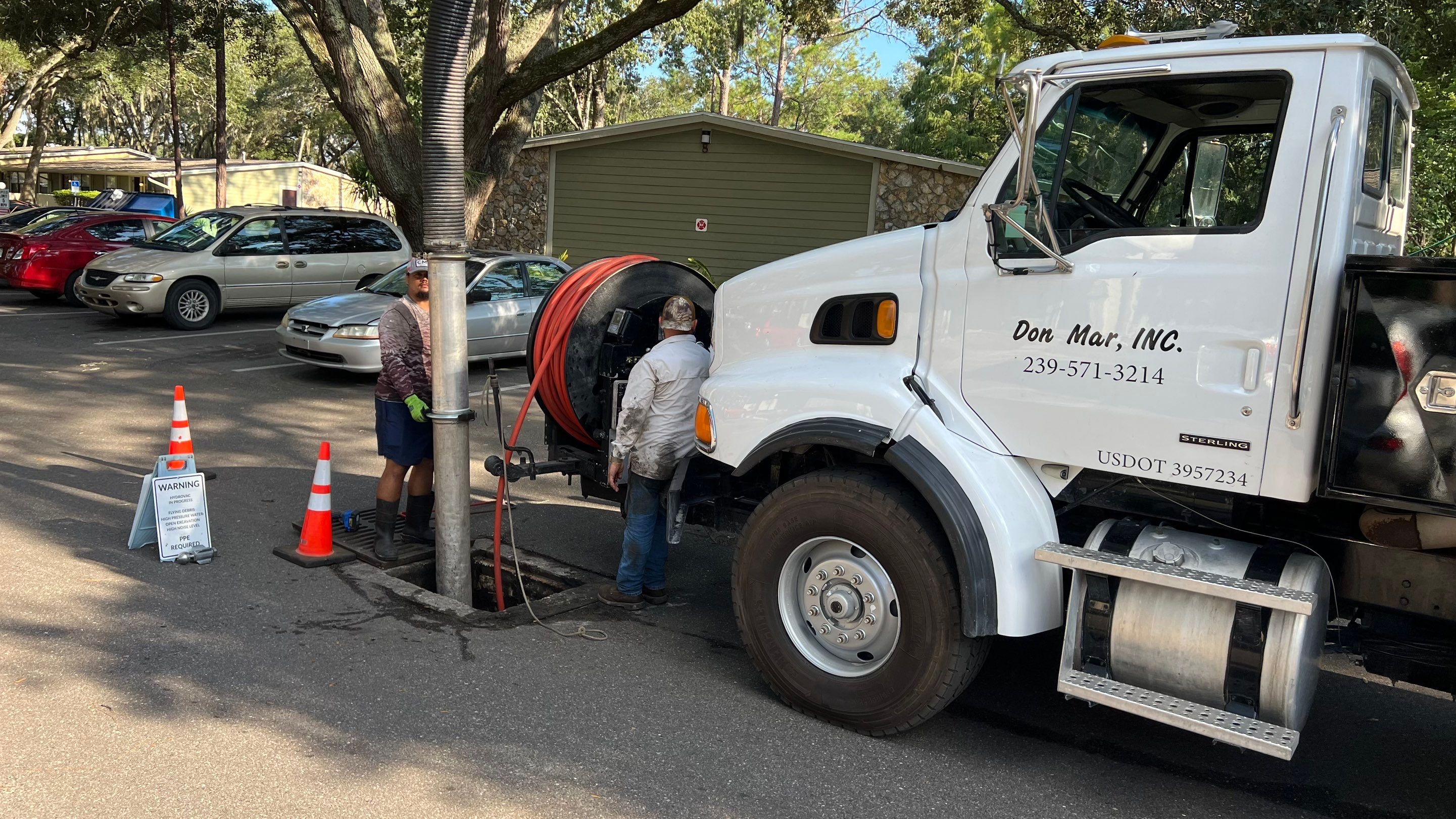 Apartment Complex Storm Water System Cleaning and Maintenance by APS Power & Water