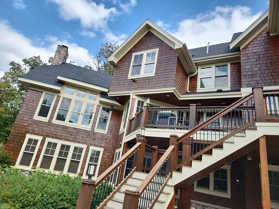 Exterior Siding Staining Prior Lake by OKeefe Painting