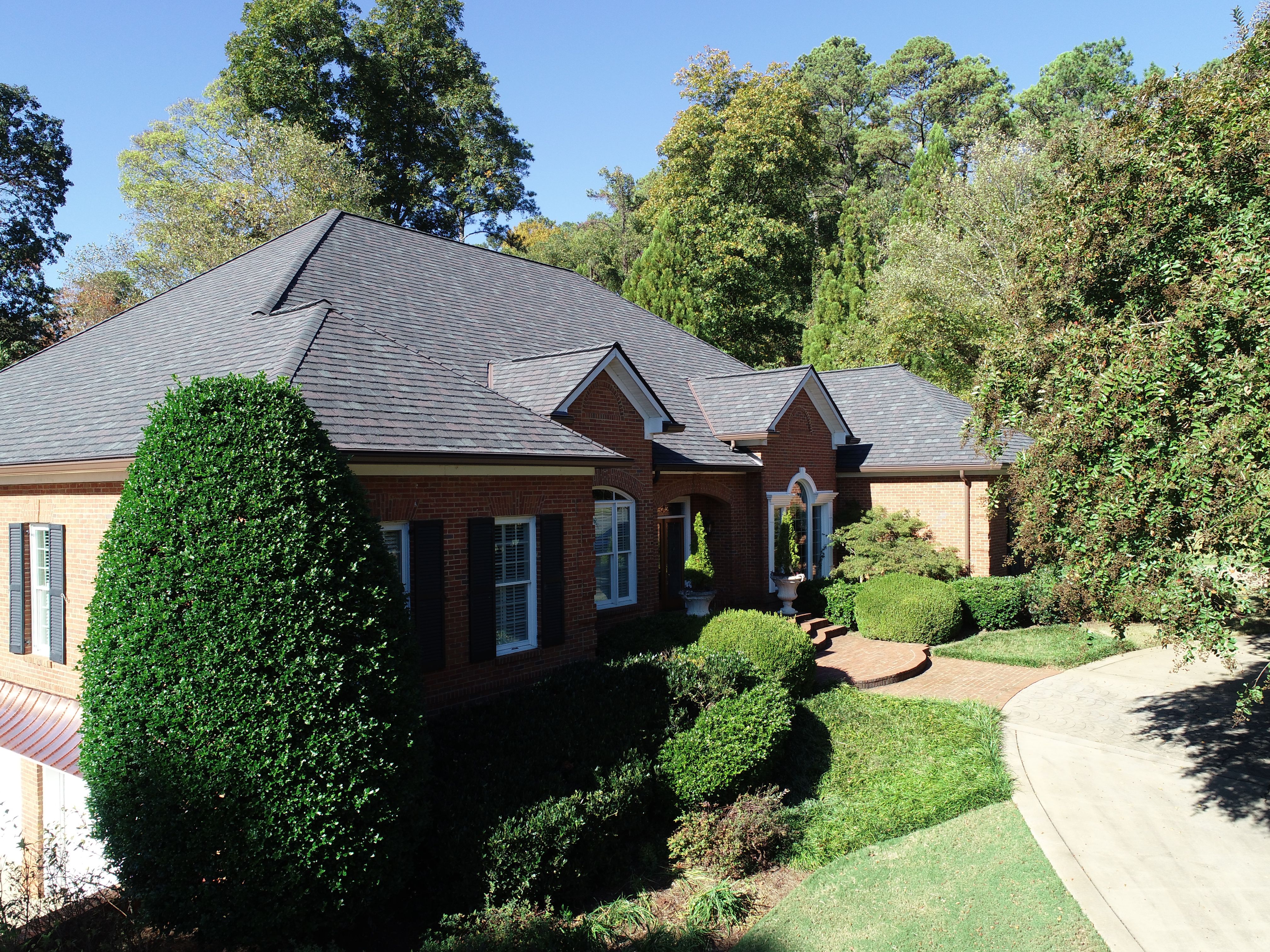 Residential Designer Roofing Installation with custom accent Copper Valleys. Calhoun GA by Georgia Roof Advisors