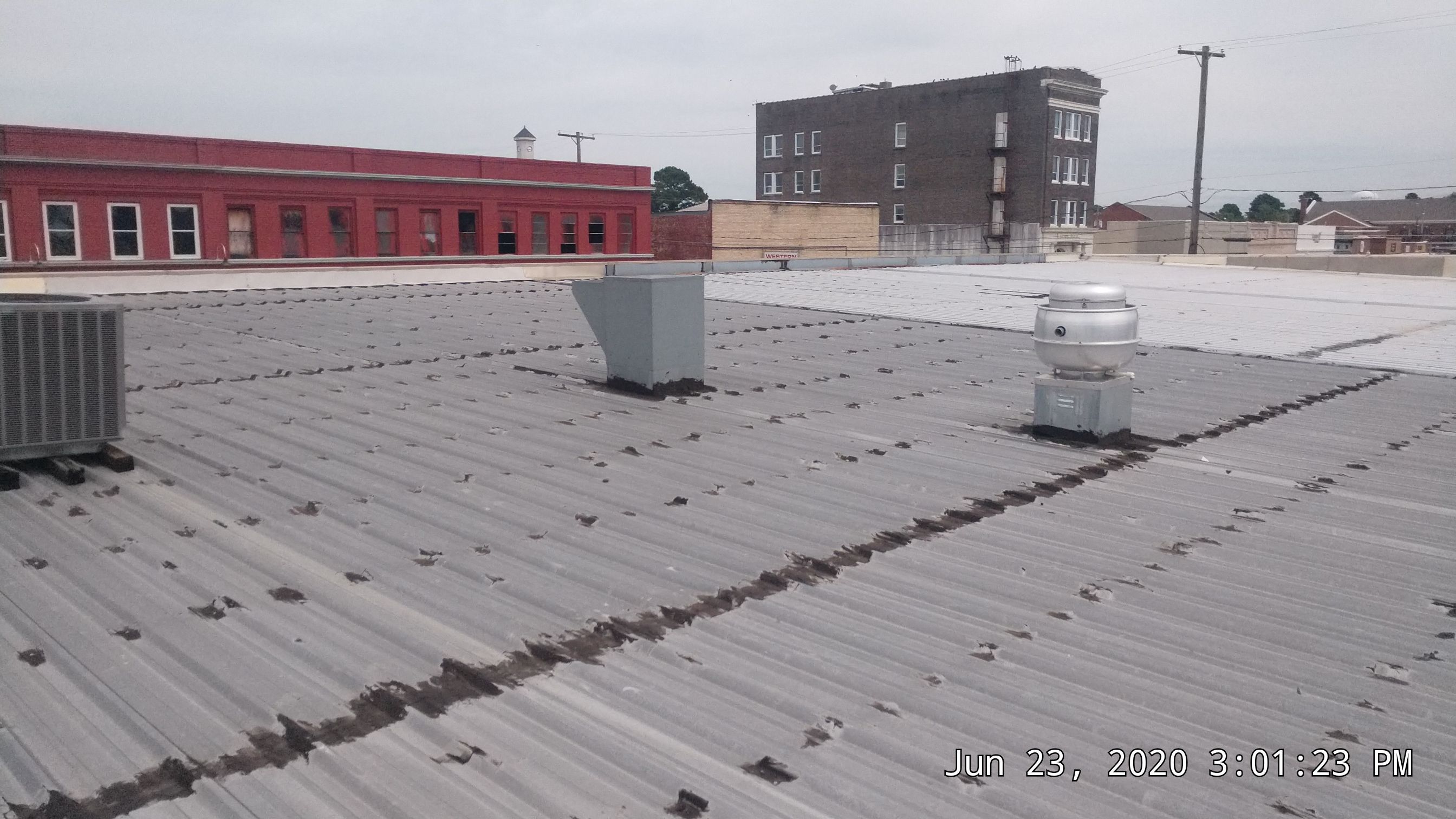 Commercial Metal Restoration System using Aldocoat Coatings by Hostetler Roofing