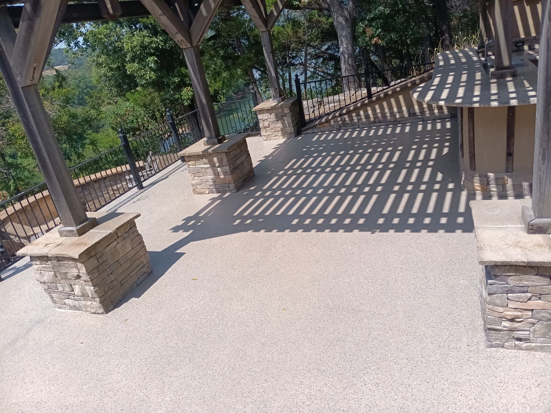 Project in Eureka Springs by Pace X Concrete Coatings