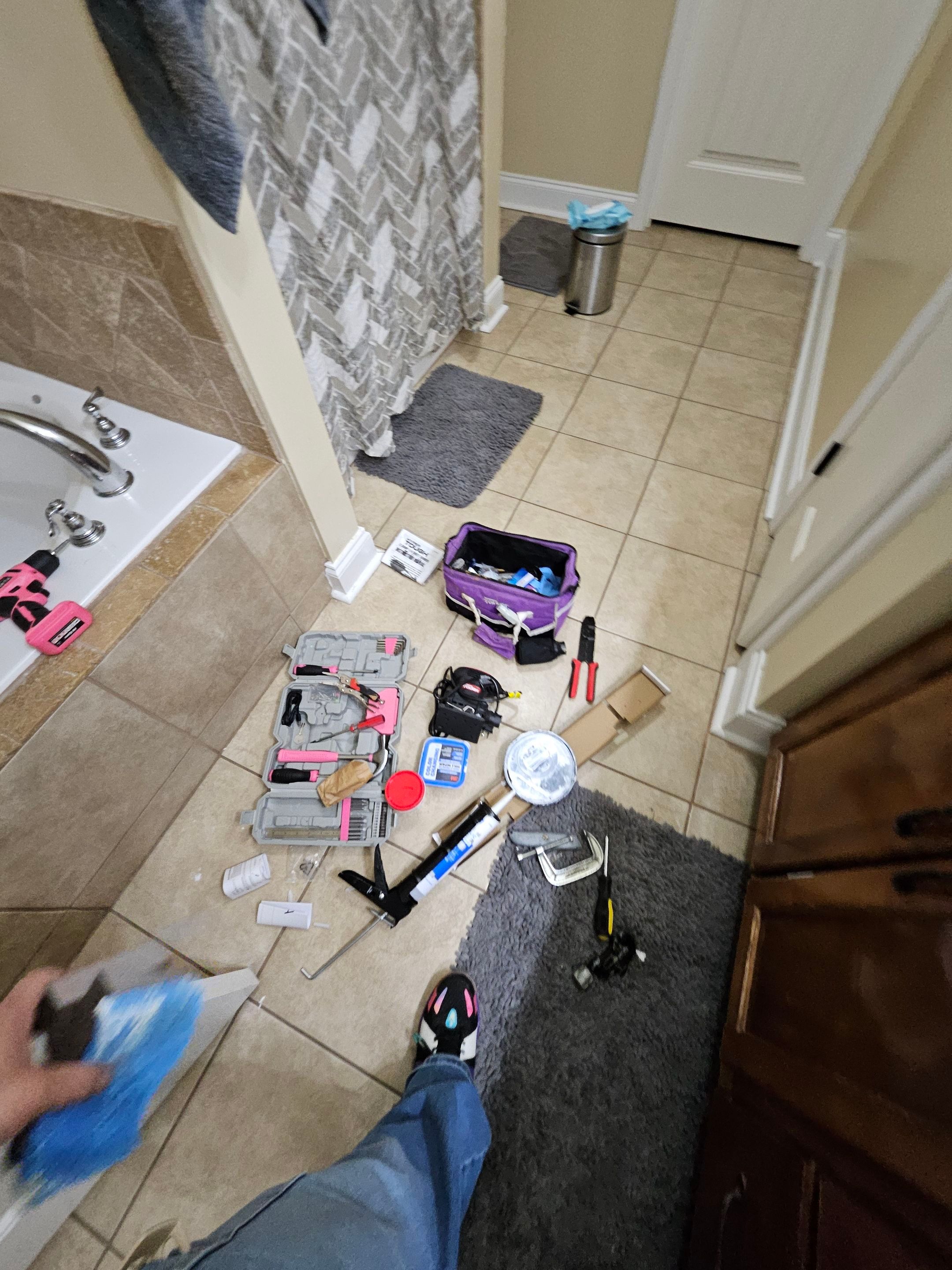 Drywall/door/frame repair and towel hanger installation by Swift Signings and Services LLC
