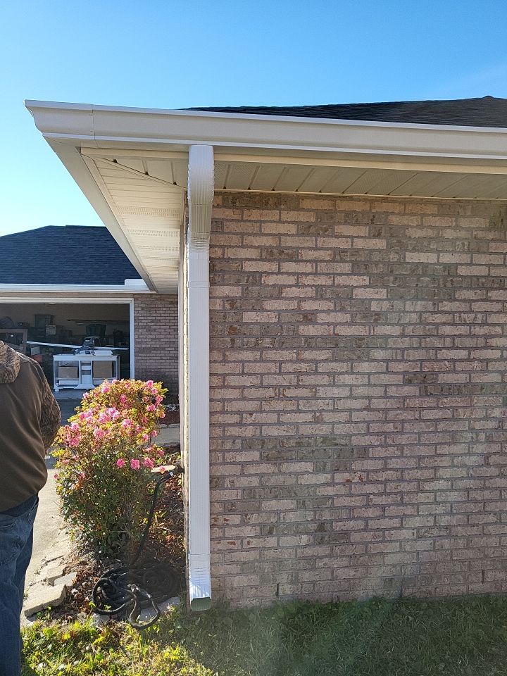 Gutter Installation using K-Style Seamless Gutters by Gutter Professors