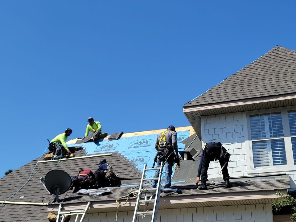 Residential Roofing Installation using Roof Replacement by American Roofing & Construction LLC