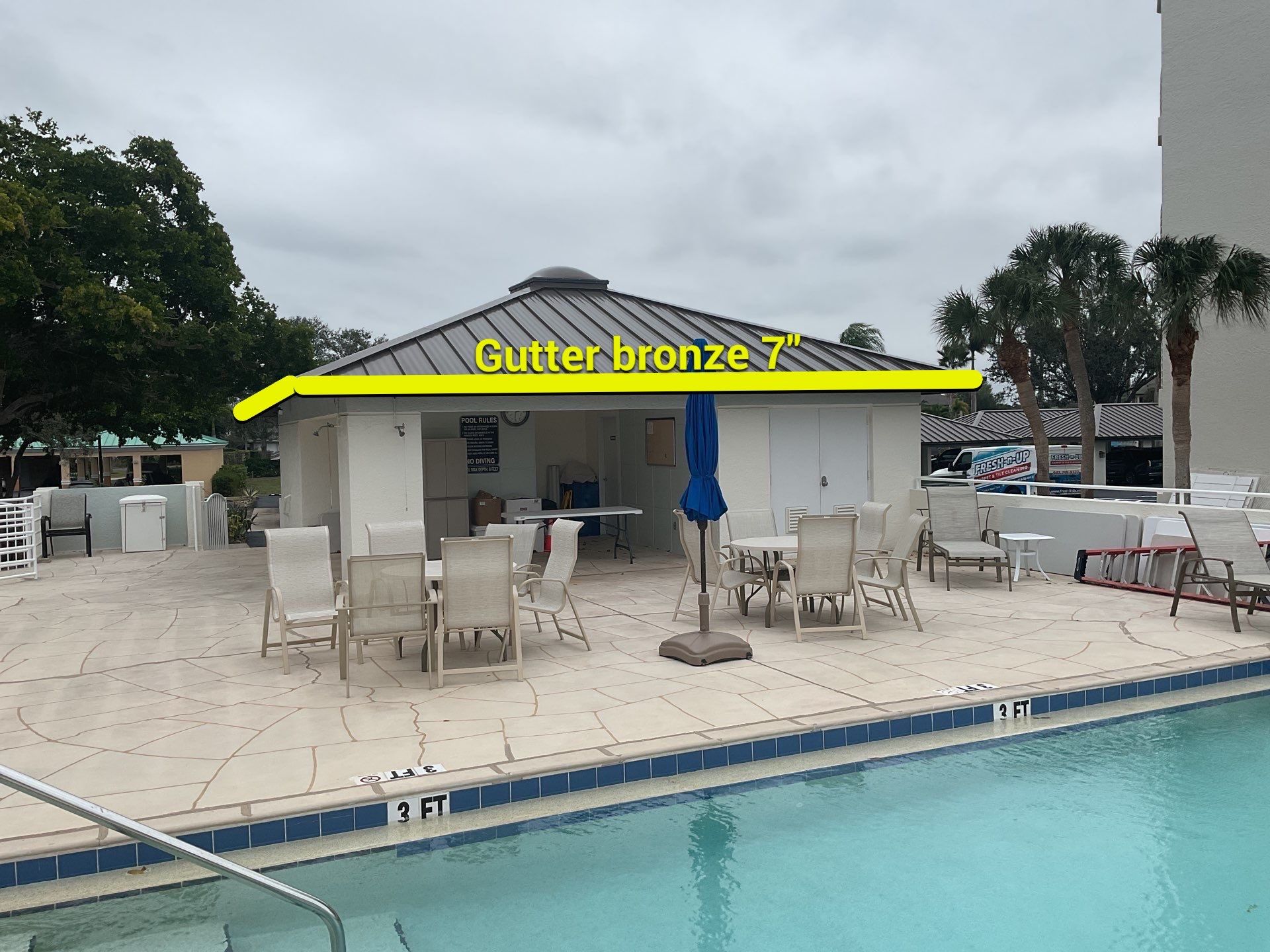 7-Inch Bronze Seamless Gutters Installation in Punta Gorda FL by Gutter Professors