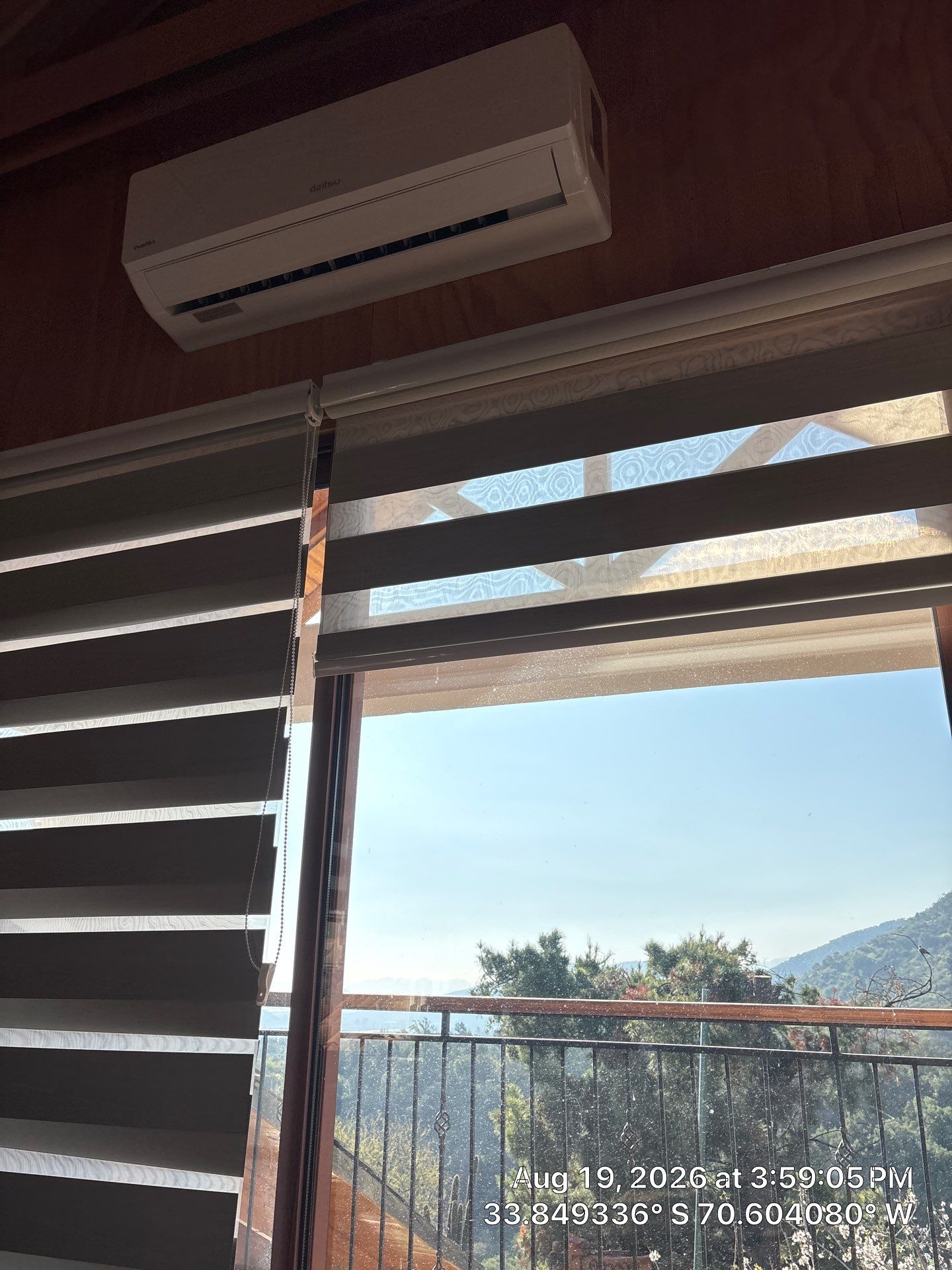 Custom Zebra Blind and Mini-Split AC Installation in Paine by CompanyCam Sales Demo