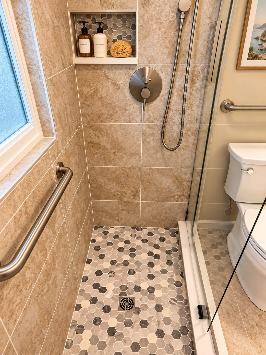 Modern Bathroom Remodel with Walk-In Shower & Updated Finishes by Remodel Now