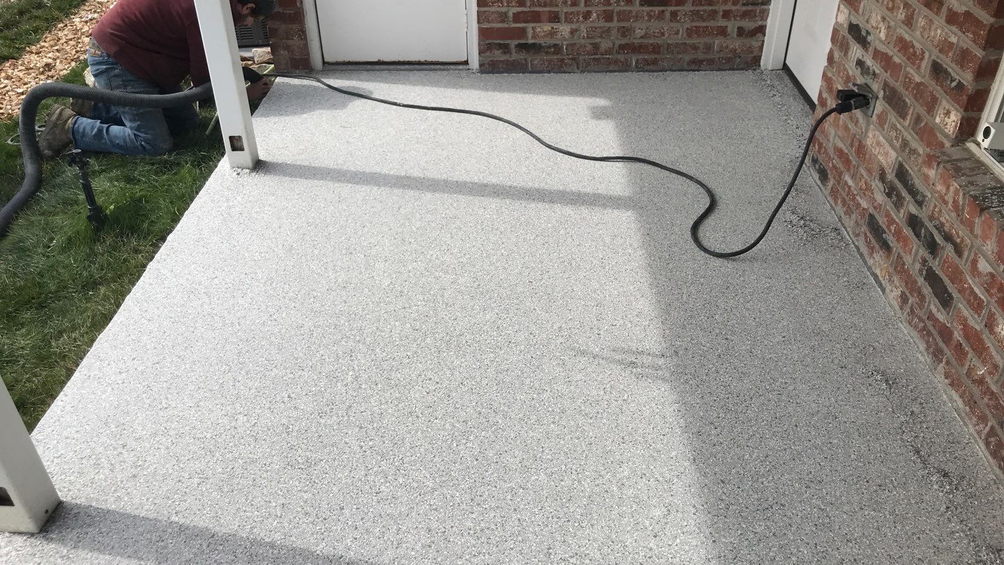 Patio using Shoreline by Select Painting, Coatings & Garage Cabinets