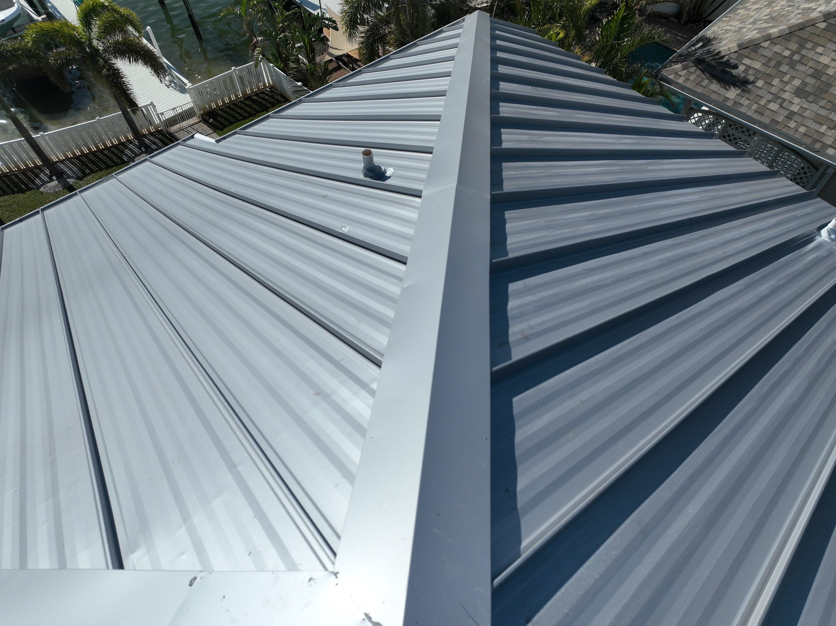 Polar White Standing Seam by Reimagine Roofing