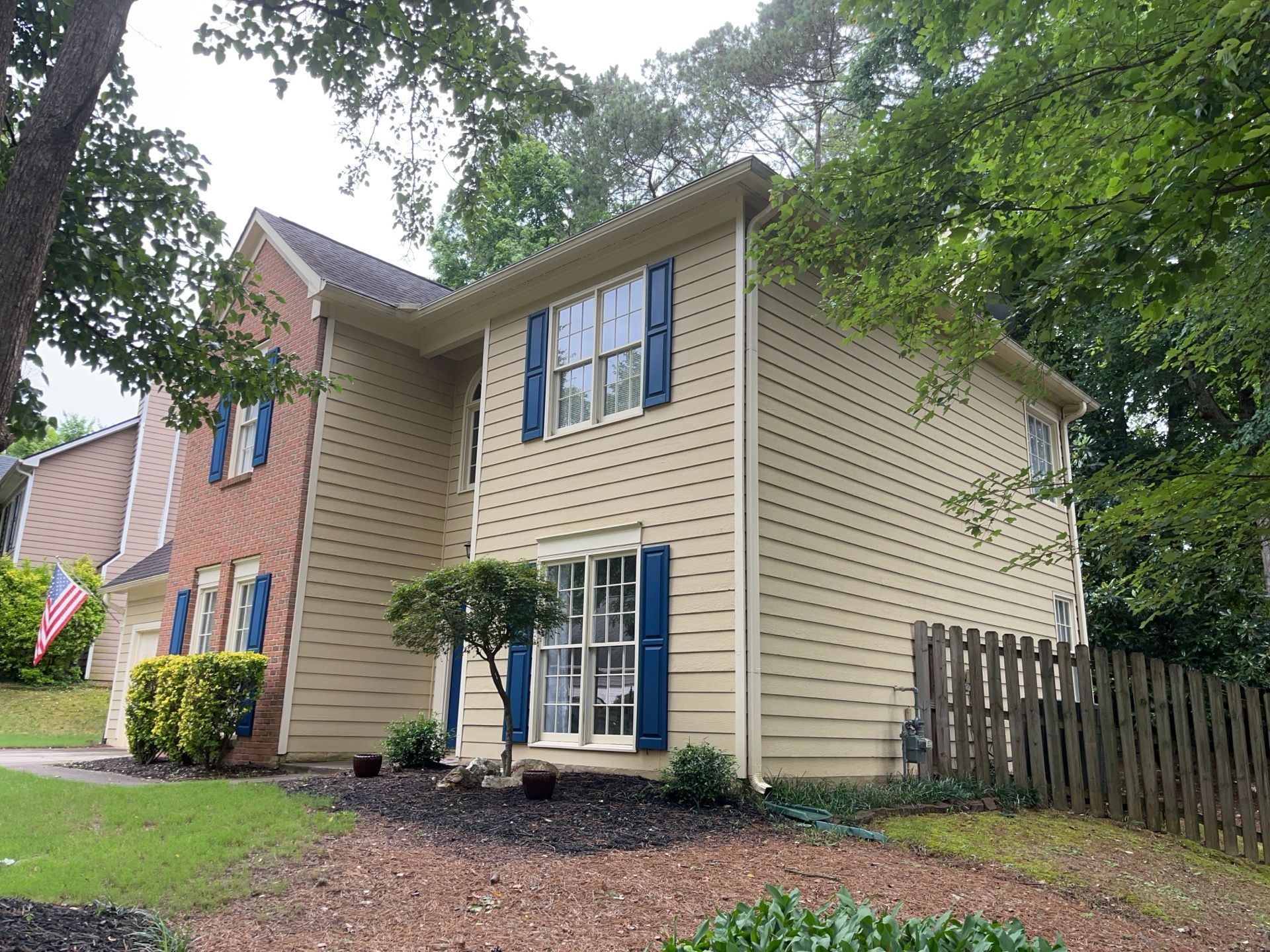 Siding and Rotten Wood Replacement with Exterior Painting in Woodstock,GA by Nelson Exteriors