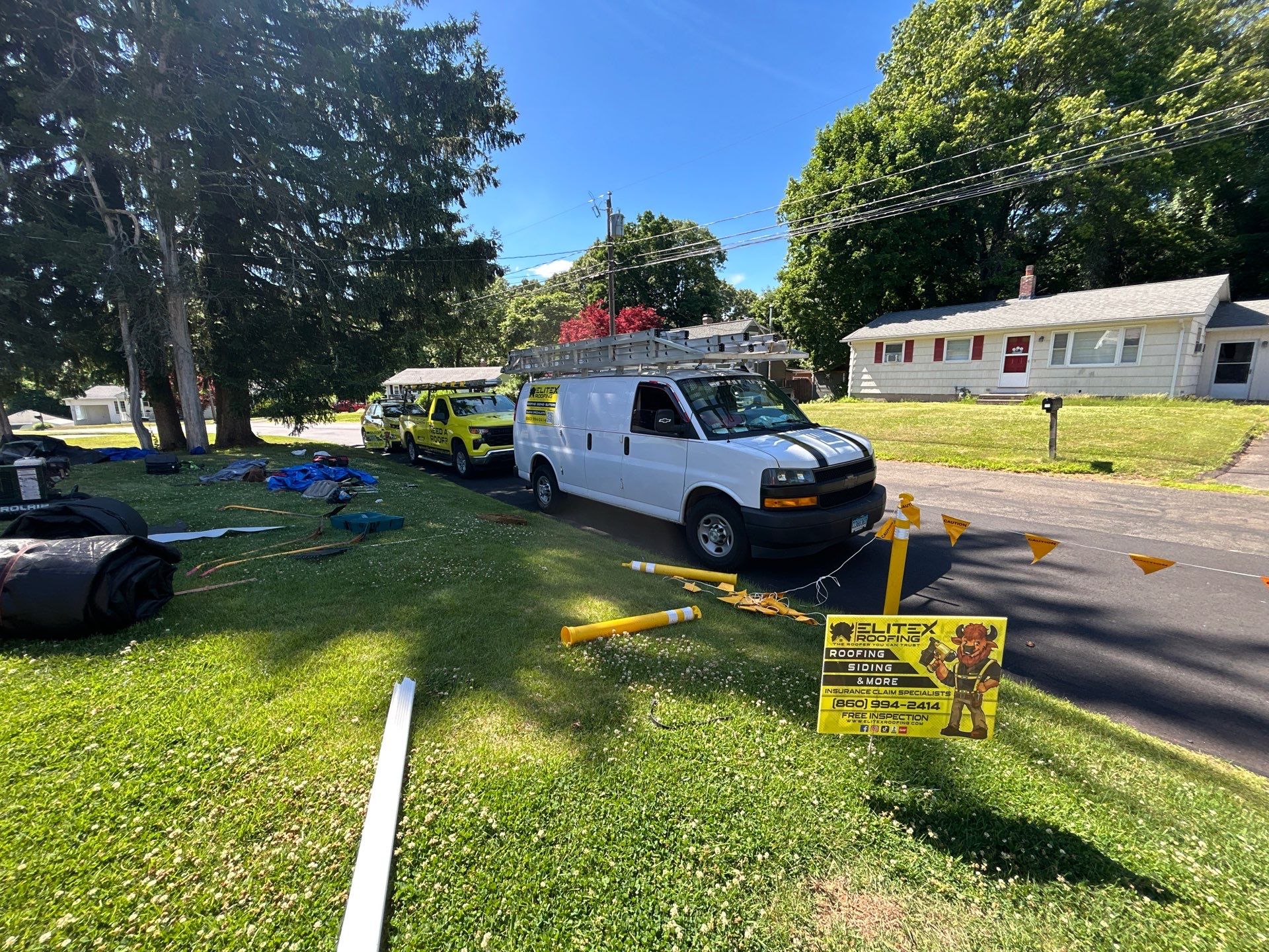 Project in Southington, CT by Elitex Roofing