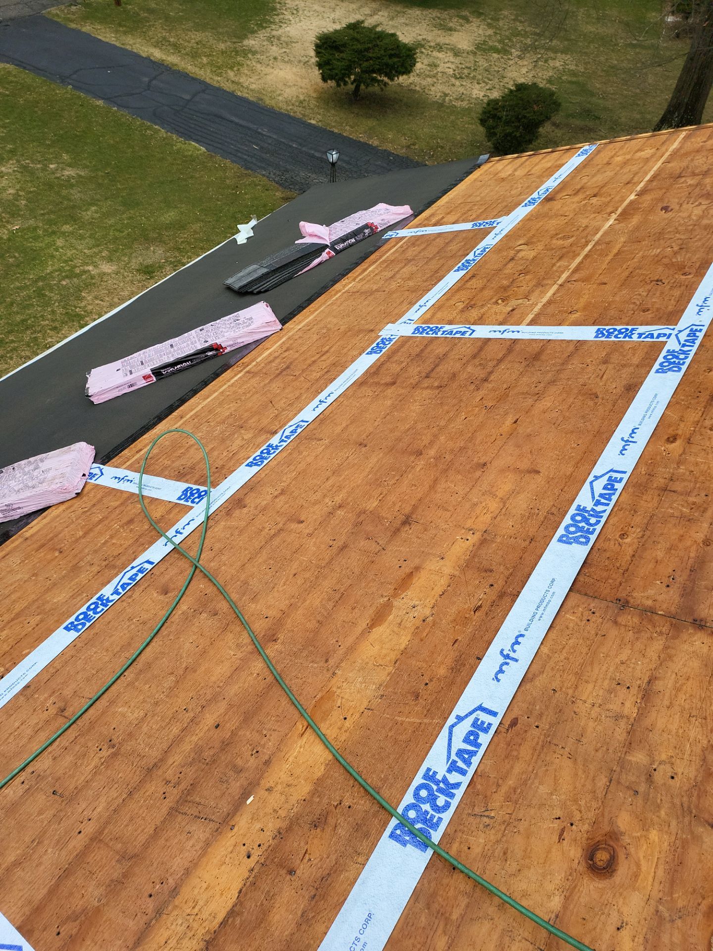 Residential Roofing Installation using Owens Corning TruDefinition Duration Designer - Black Sable by A Plus Exterior