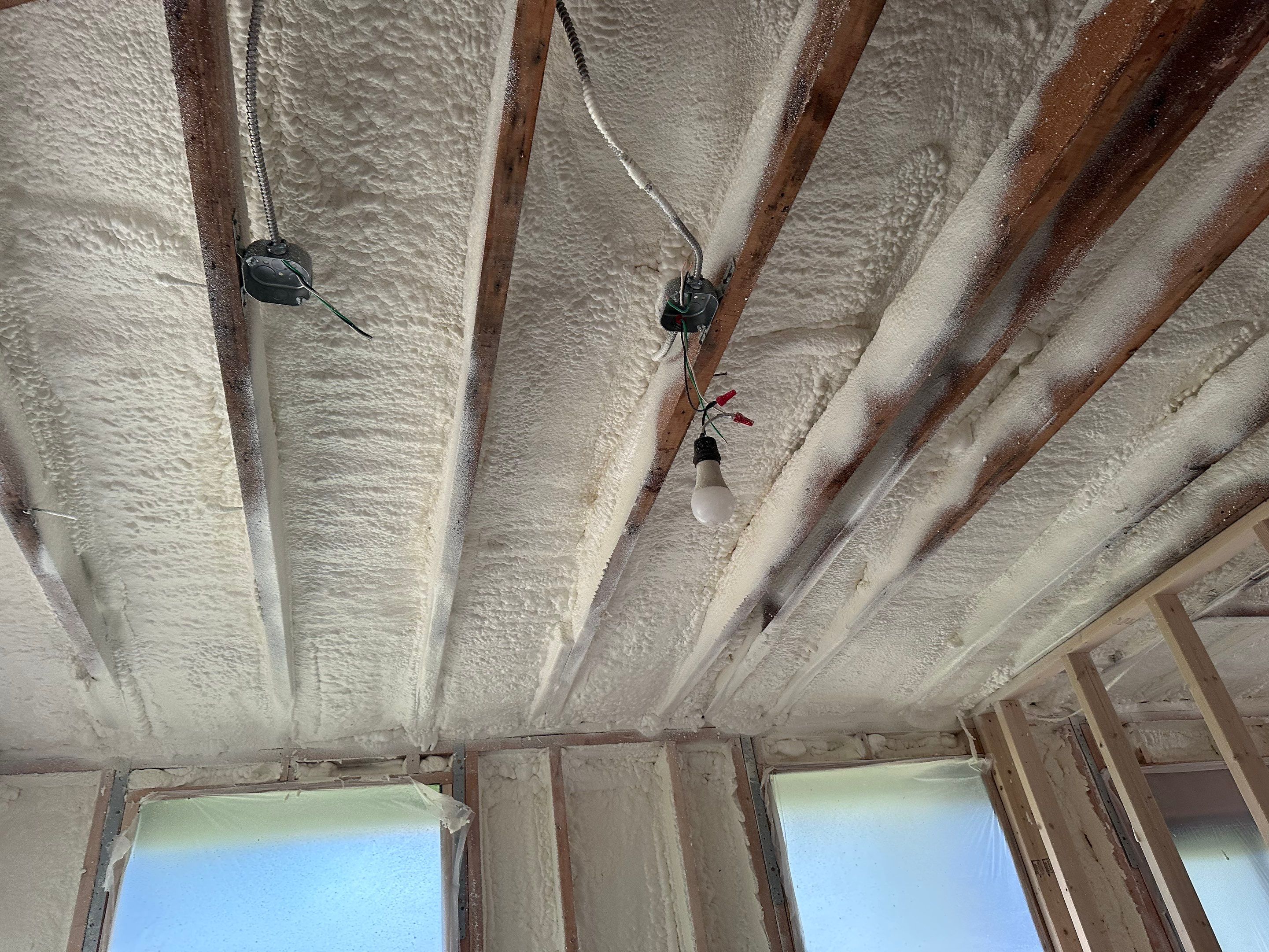 Attic Insulation using Closed Cell Spray Foam by NYS Foam & Energy
