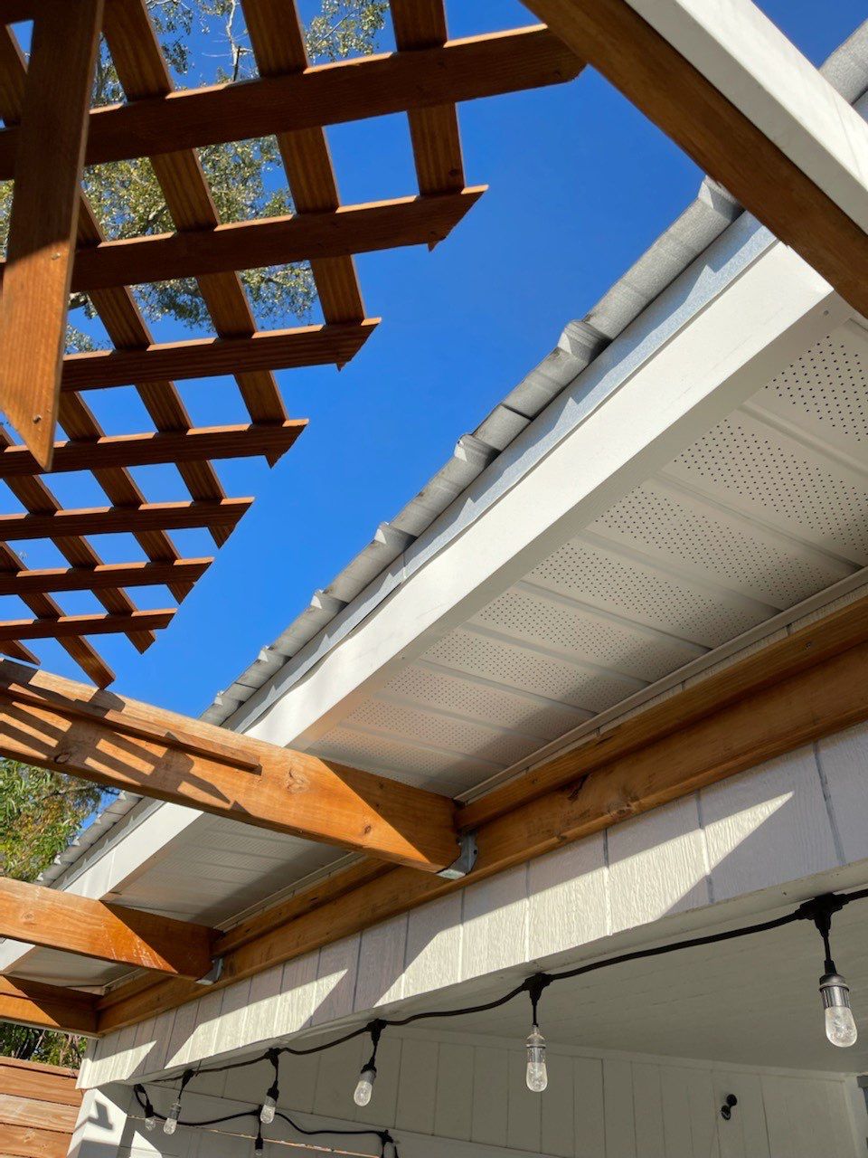 Gutter Installation using K-Style Seamless Gutters and Soffit and Fascia Replacement by Gutter Professors
