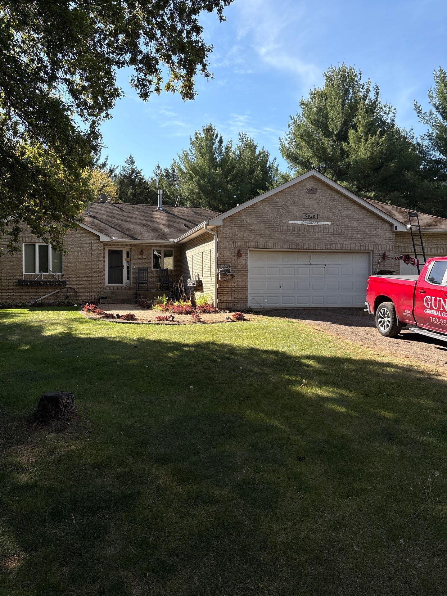 Before & After with New Shingles by Gunner Insulation and General Contracting