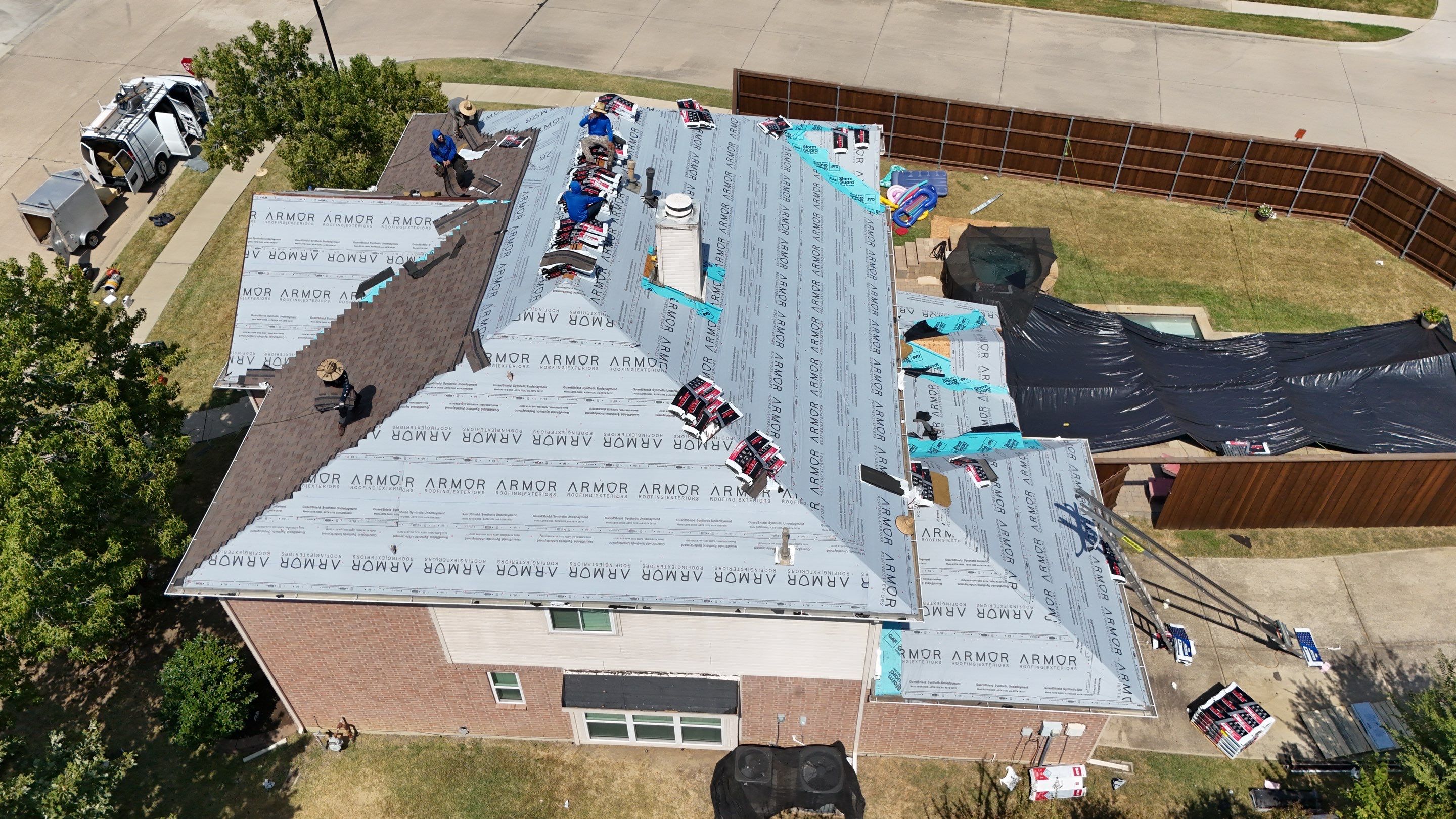 Lewisville Full Roof Replacement Featuring Complete Plywood Re-Decking by Armor Roofing | Exteriors