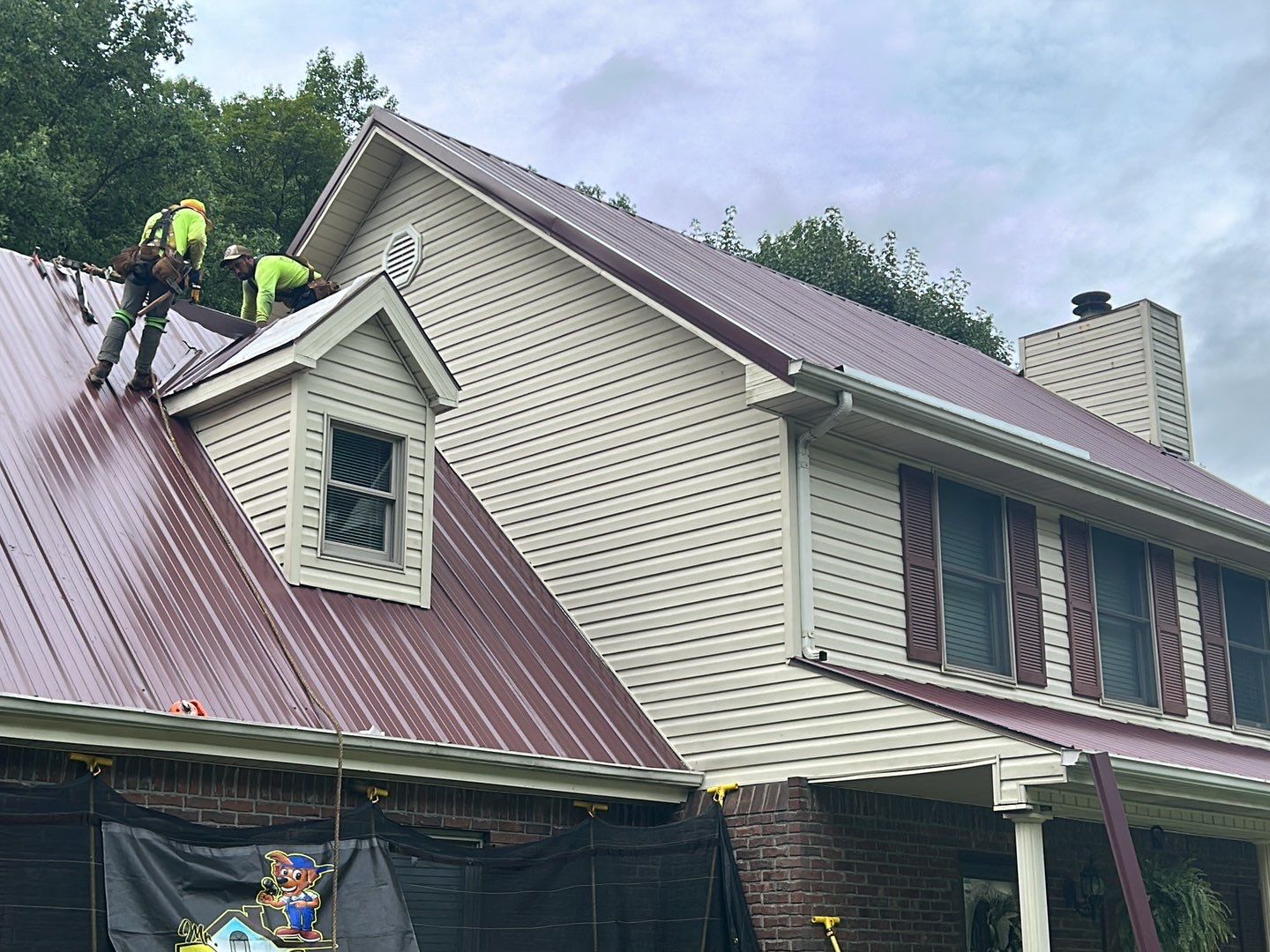 Residential Roofing Installation using Metal by Mr. Roofer