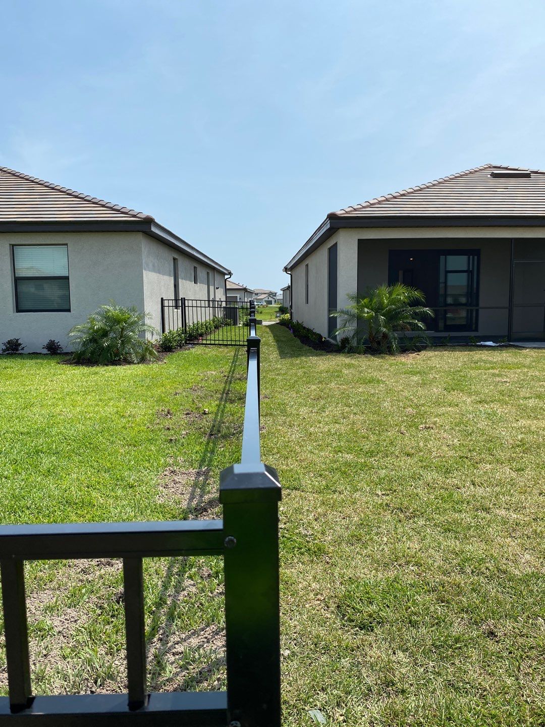 Aluminum Fence Installation using Black 3 Rail Aluminum Fence by Asap fence and gates, LLC