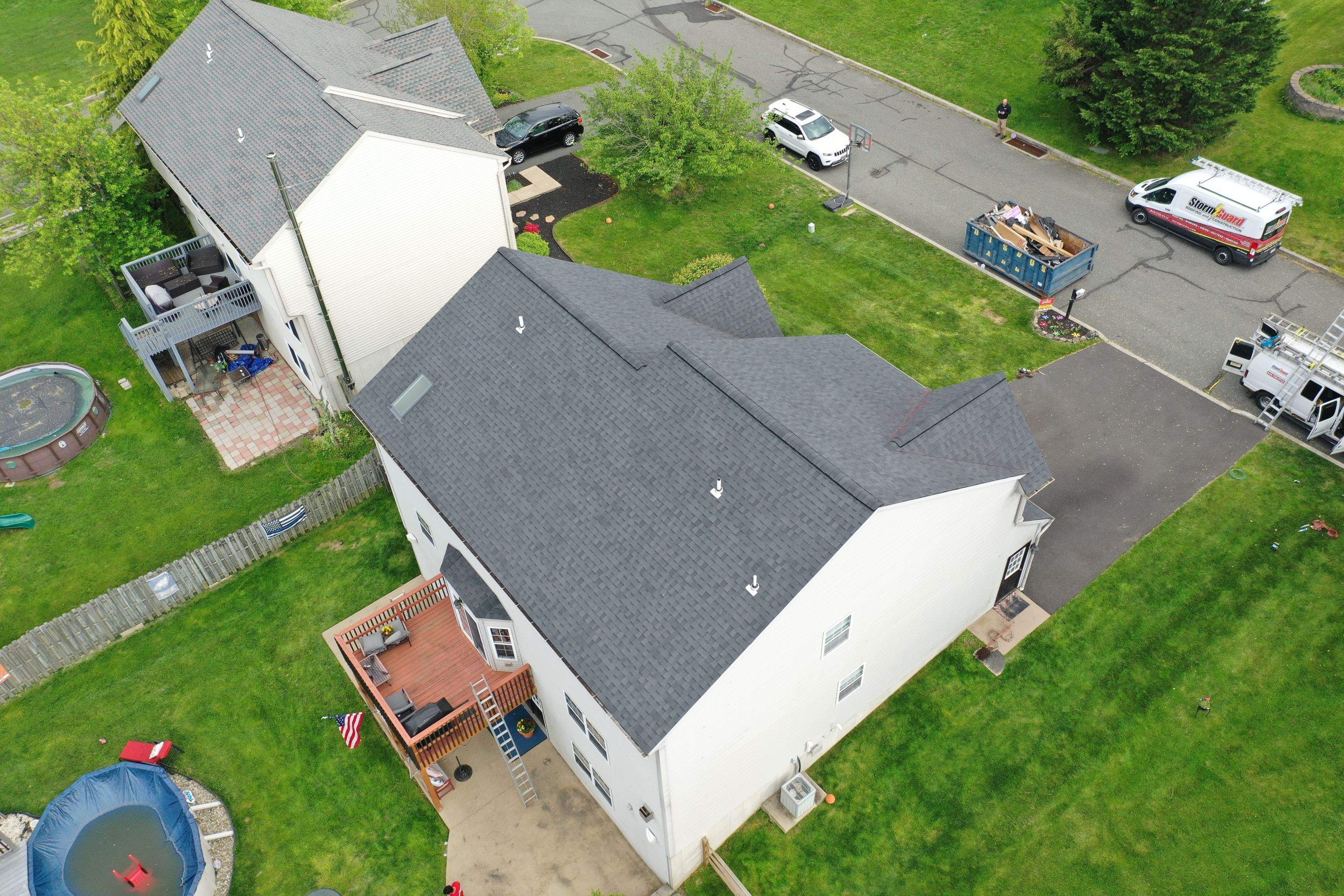 Roofing Installation using CertainTeed Landmark - Moire Black by Storm Guard of Ches-Mont PA