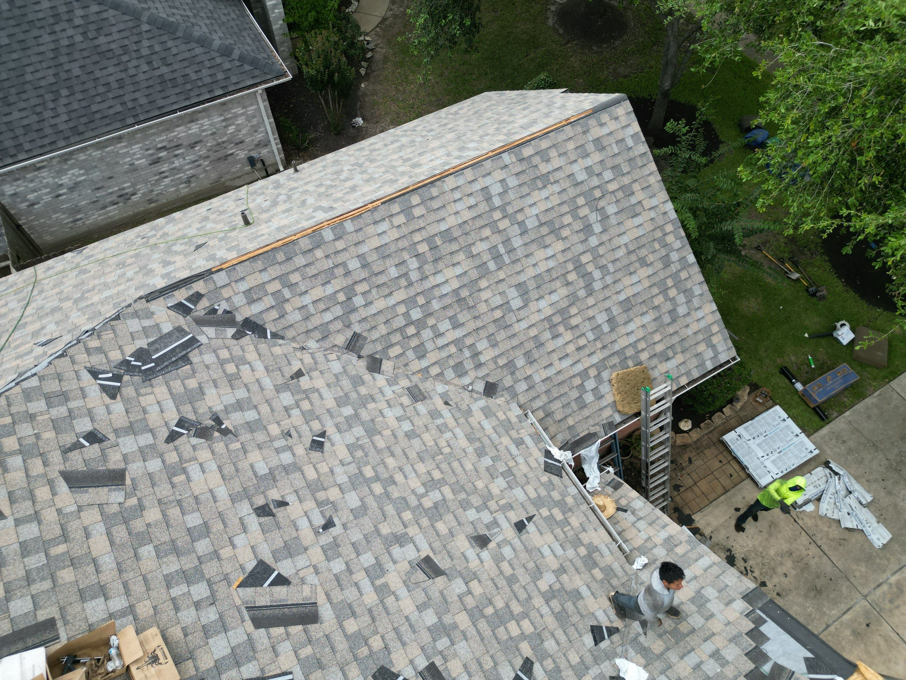 Residential Roofing Installation using IKO Dynasty by Core Four Roofing