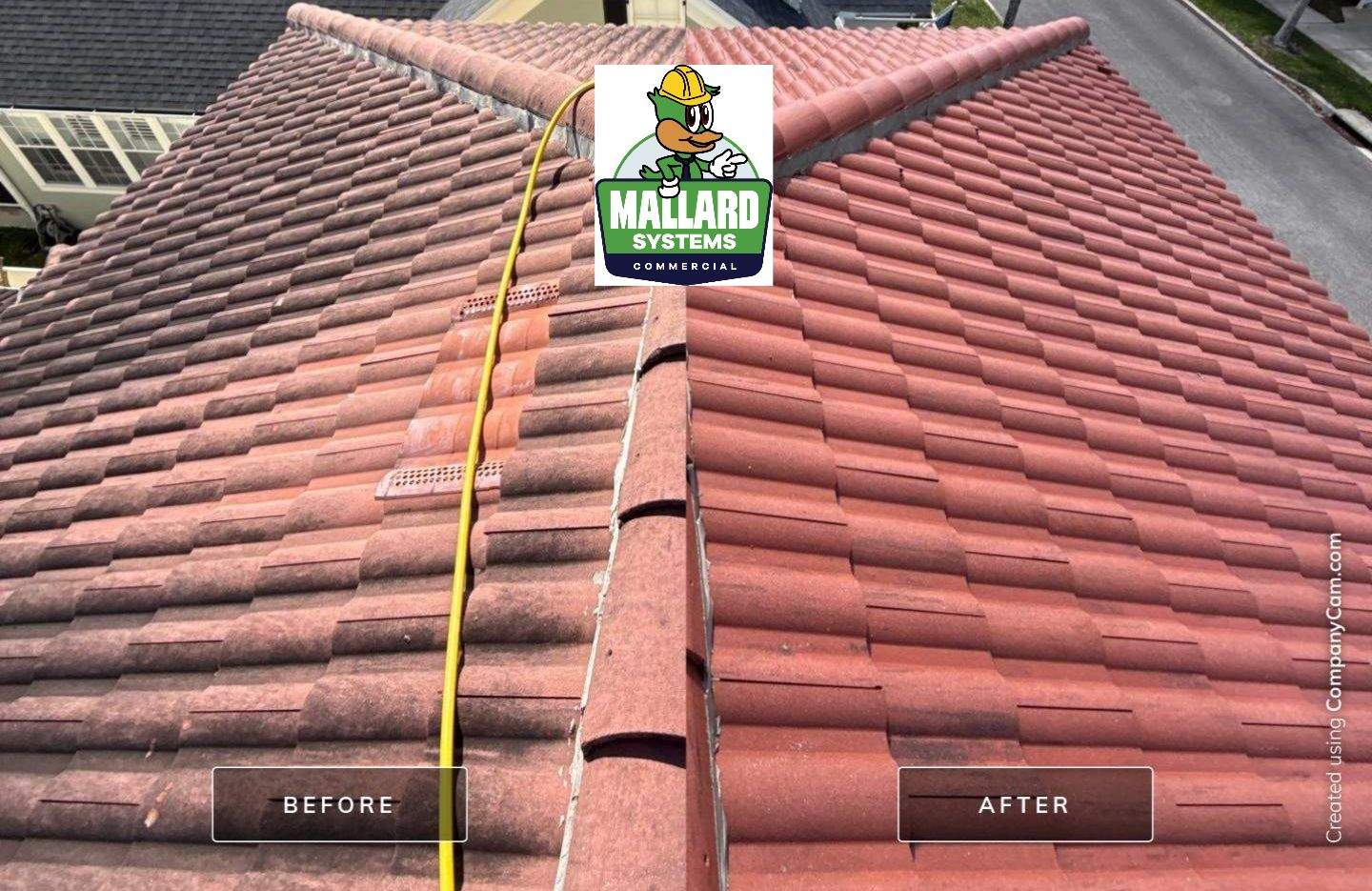 Tile Roof Cleaning by Mallard Systems