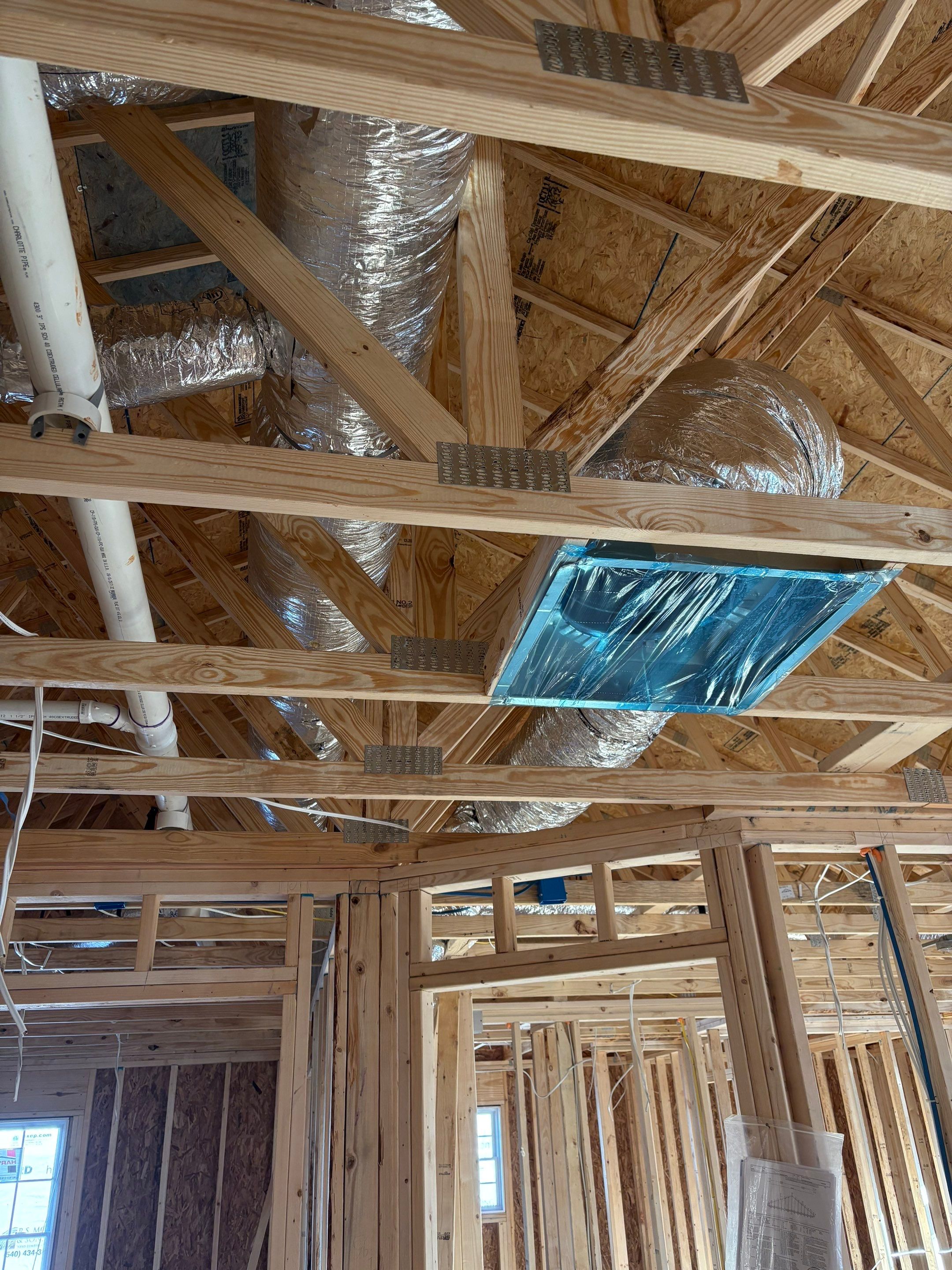 New Construction install in Harrisonburg by Elemental Heating and air conditioning LLC