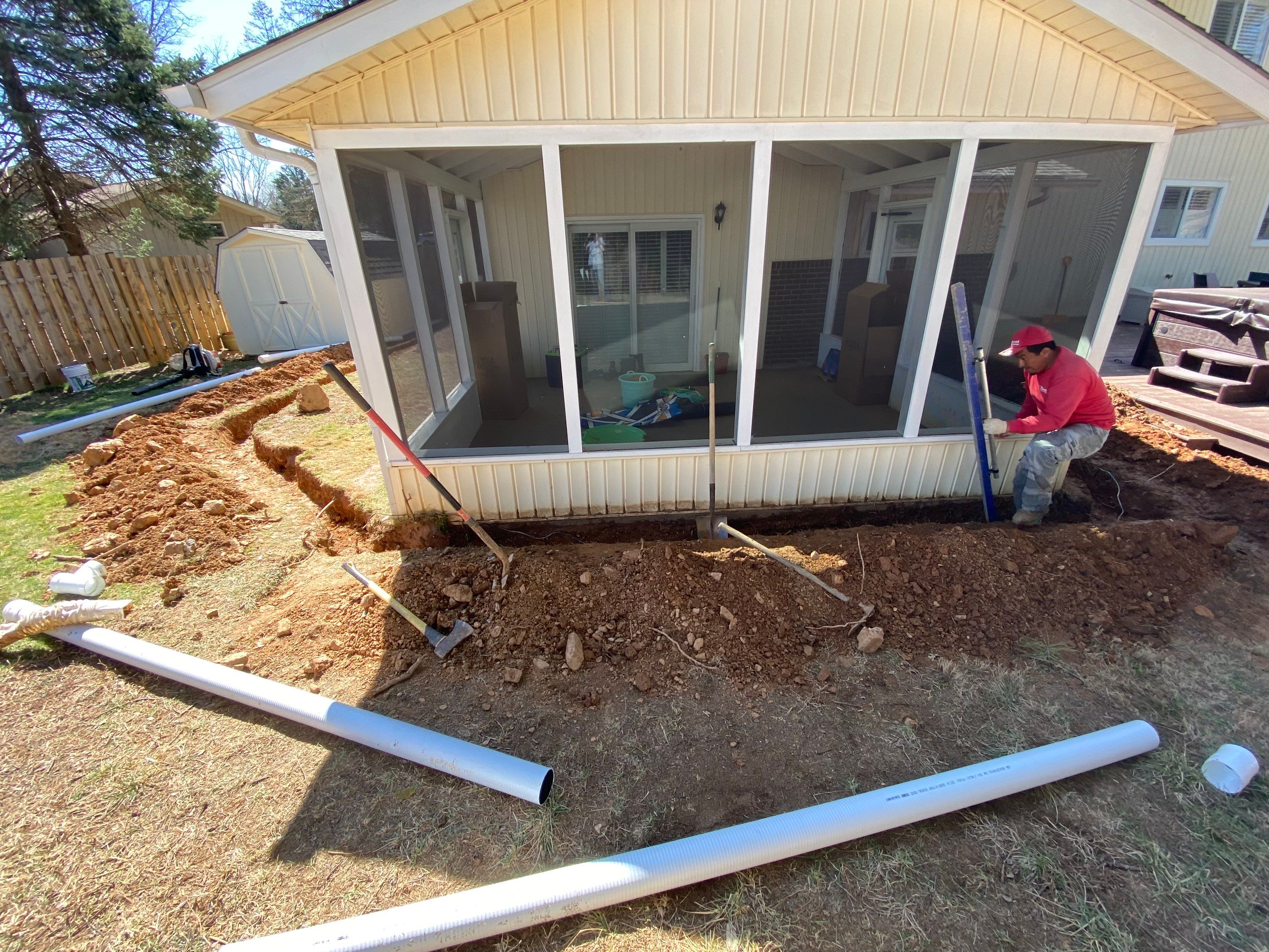 Landscape Design, drainage & flooring by The Smet Companies, LLC