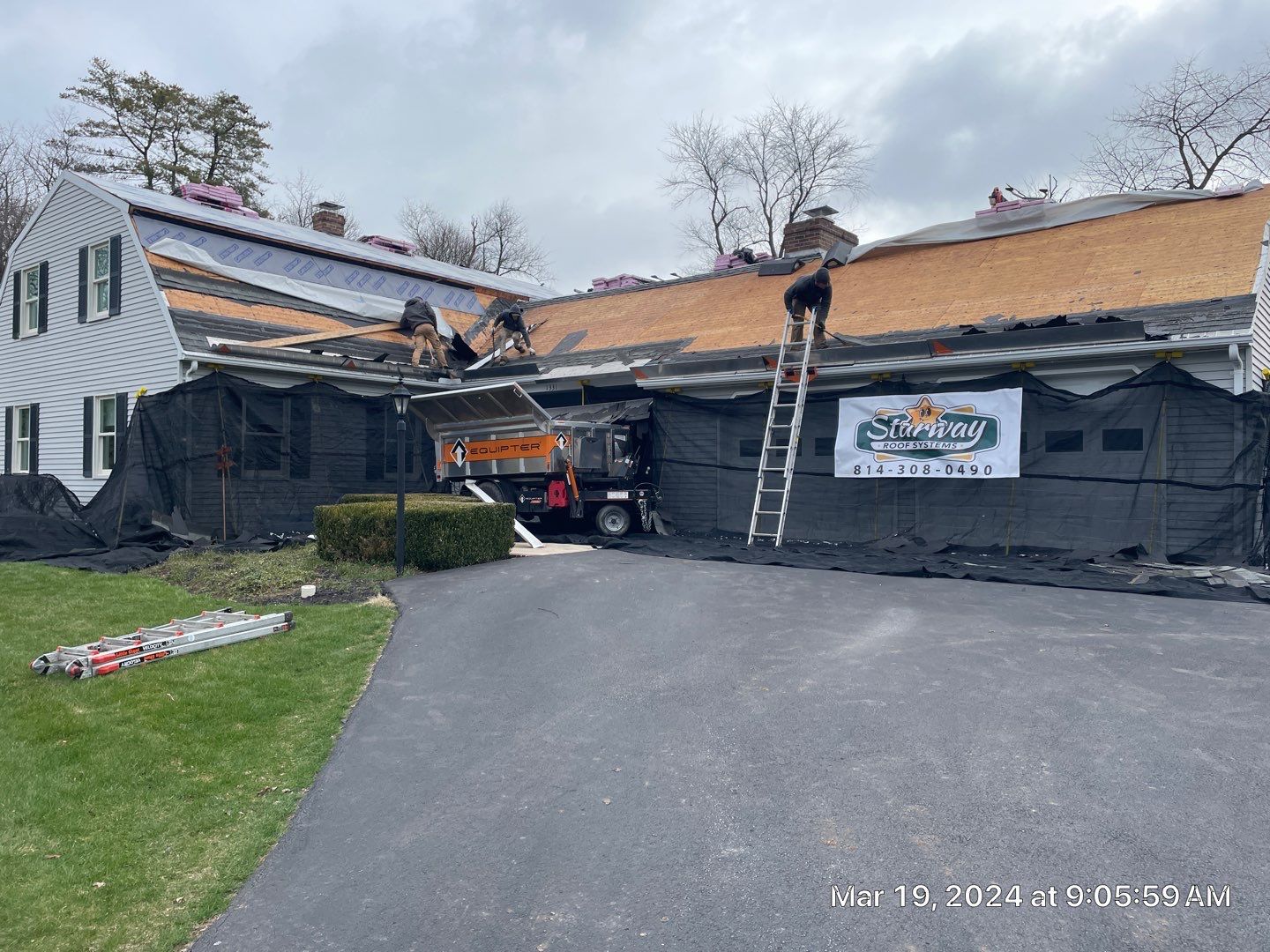 Reroof in Bellefonte, PA by Starway Roof Systems