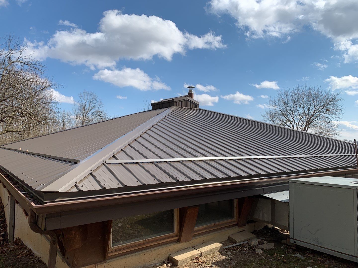 Exposed Fastener Metal Roof on Multi-Home Property in Columbia City, Indiana by 4Ever Metal Roofing