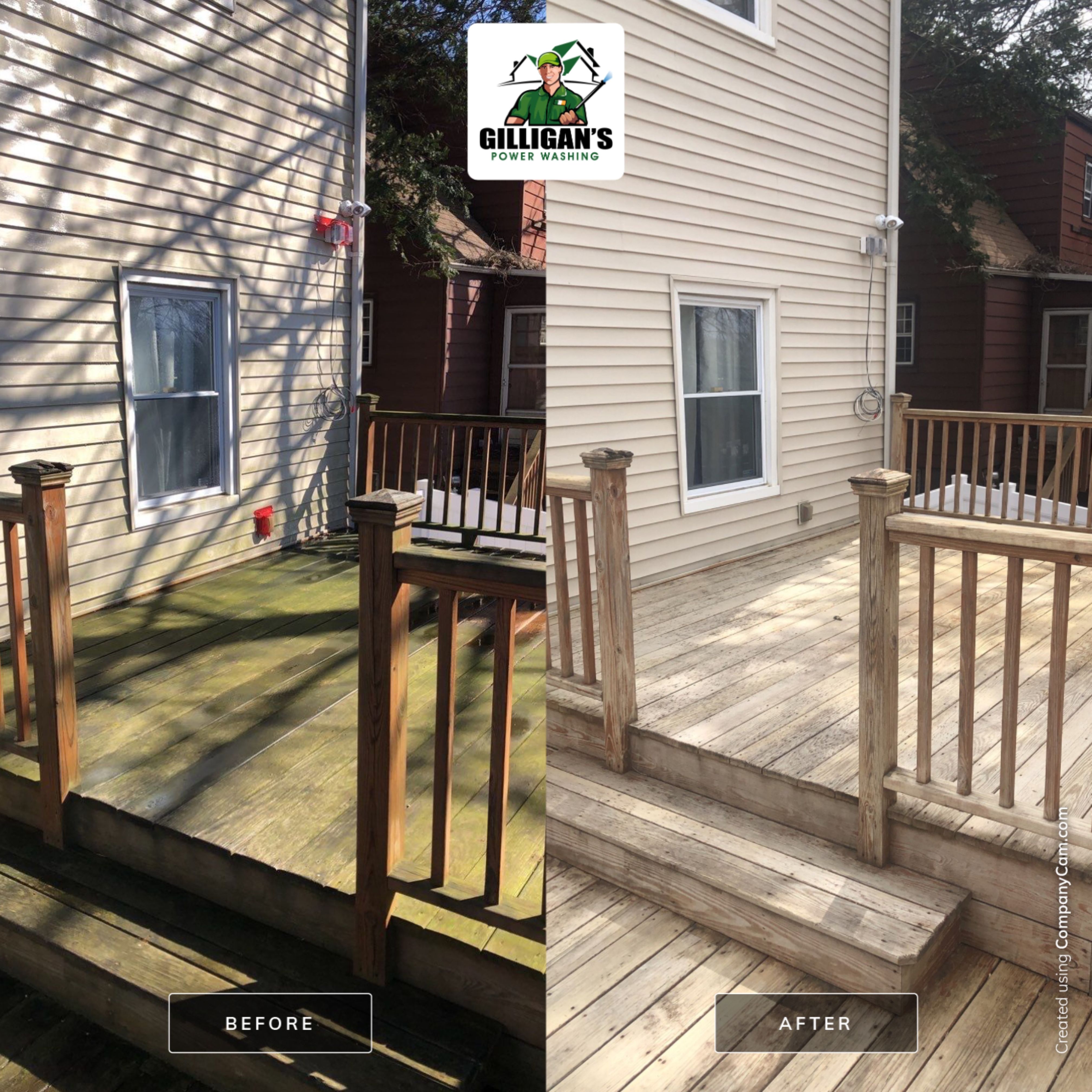 Exterior Cleaning using Softwashing by Gilligan’s Power washing