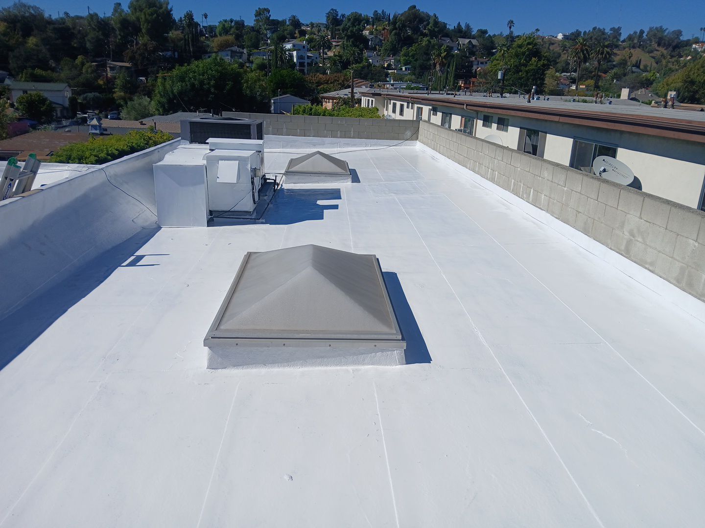 Commercial Silicone Coating Project in LA by Hull Brothers Roofing