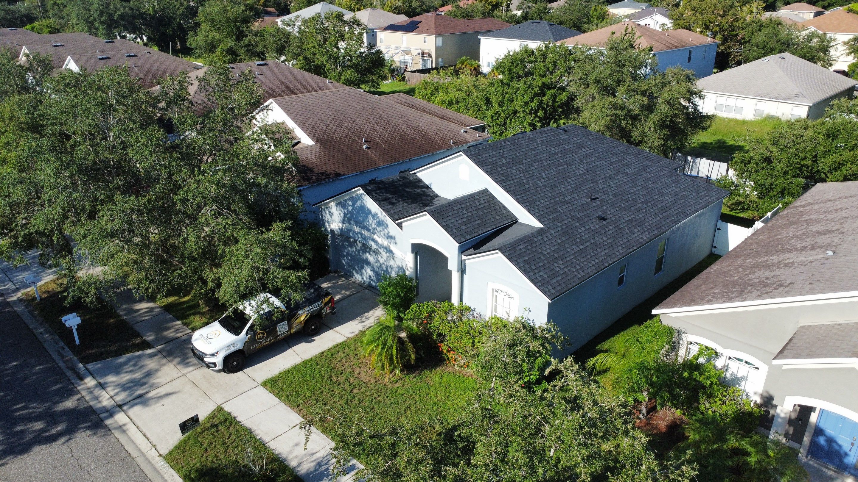 Roof Replacement in Ruskin FL. by Steadfast Roofing 