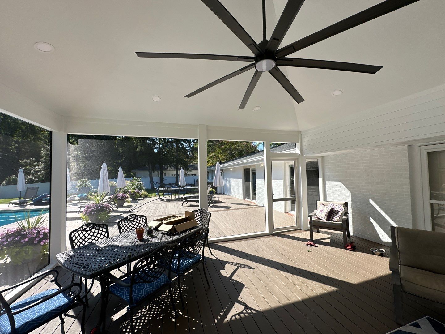 Large Deck Screened in Porch Project by Bec Construction Llc