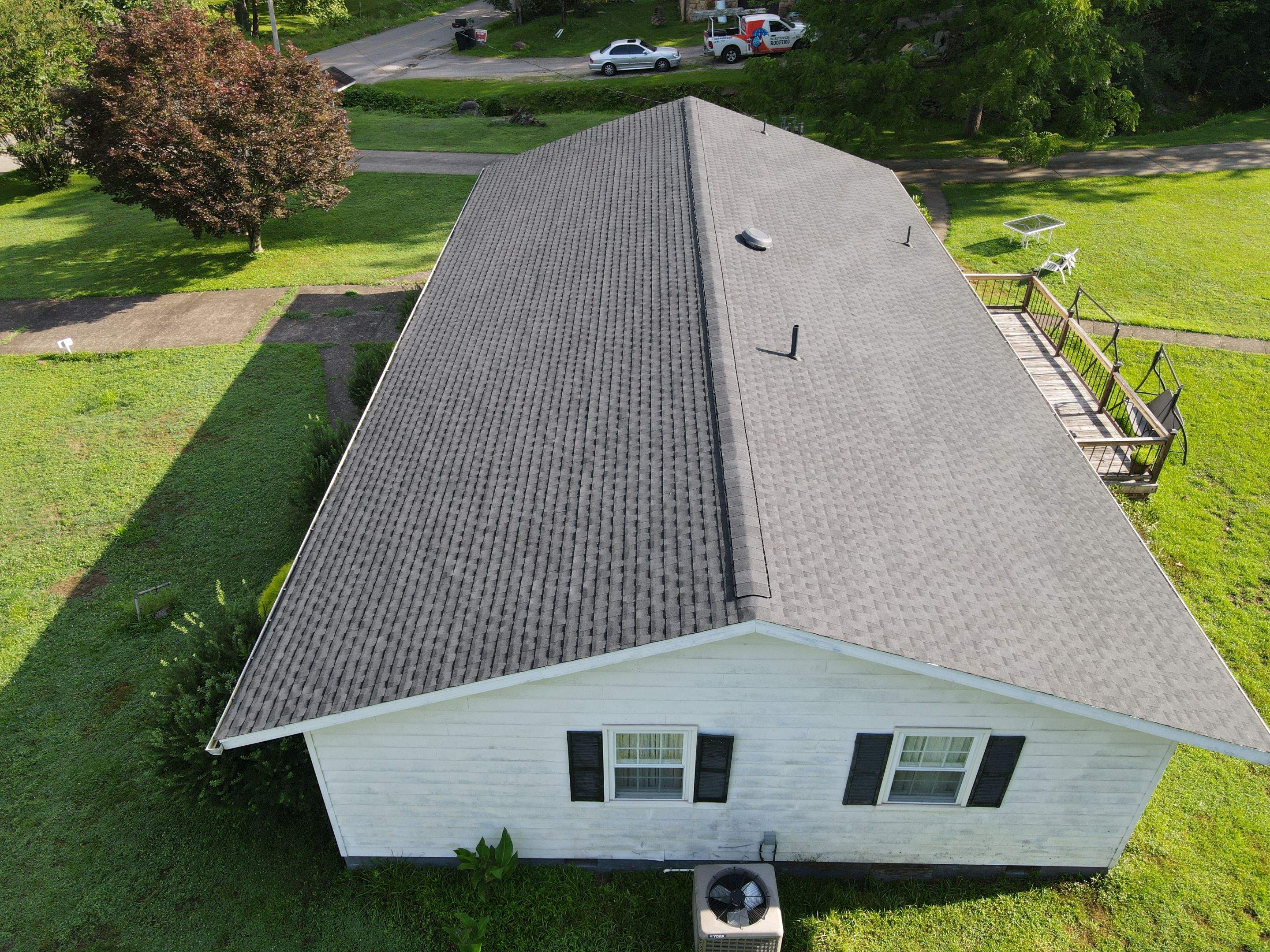 Residential Roofing Installation using GAF Timberline HDZ Charcoal by Rainstoppers Roofing