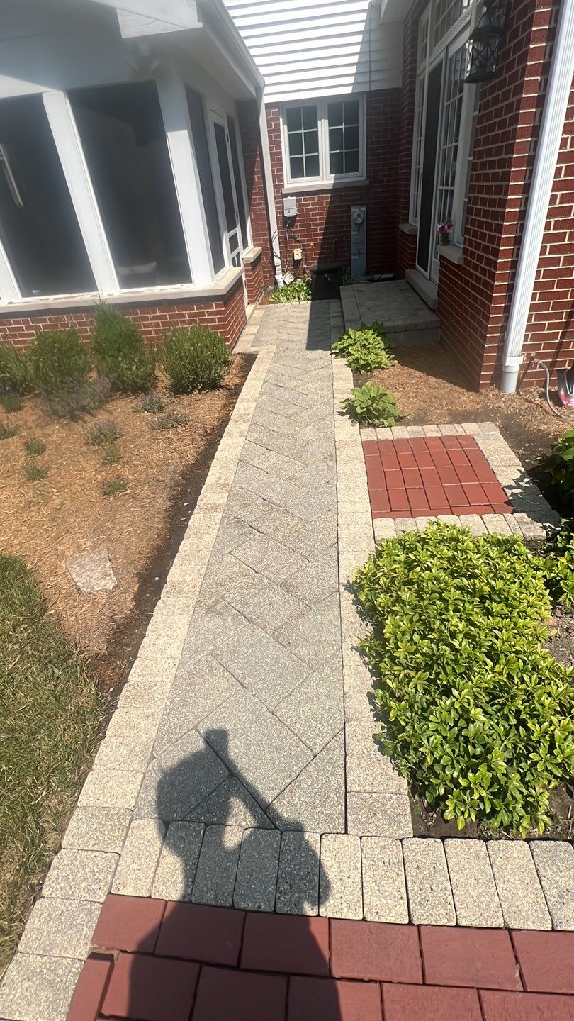 Brick paver clean, sand and seal.  using Surebond SB-1300 by Northern Power Washing LLC.