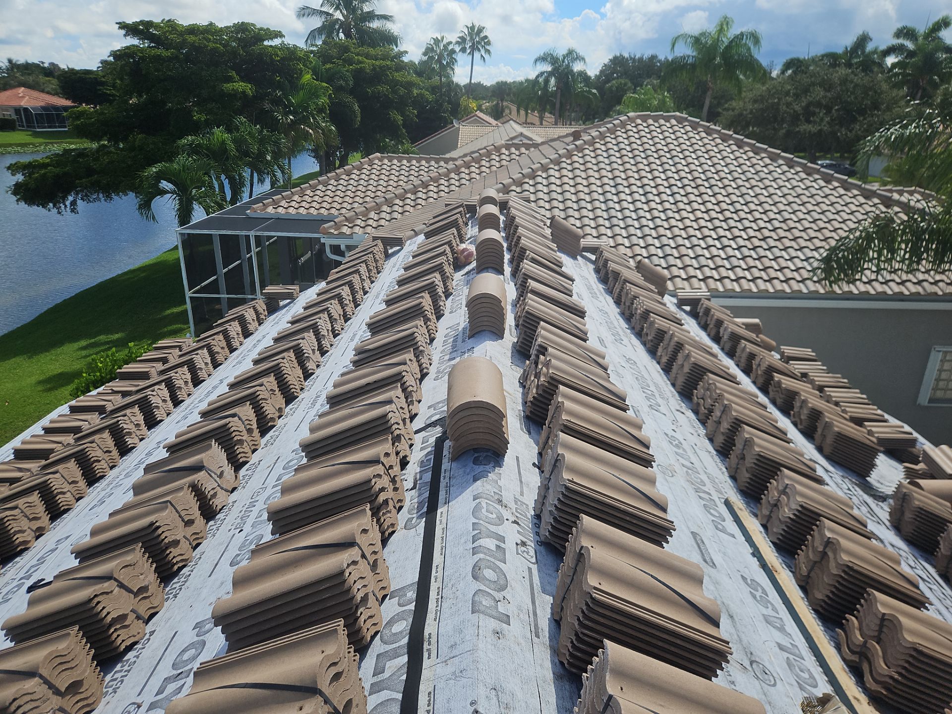 Residential Roofing Installation using WestLake Roofing Tile by BLUES BROTHERS ROOFING