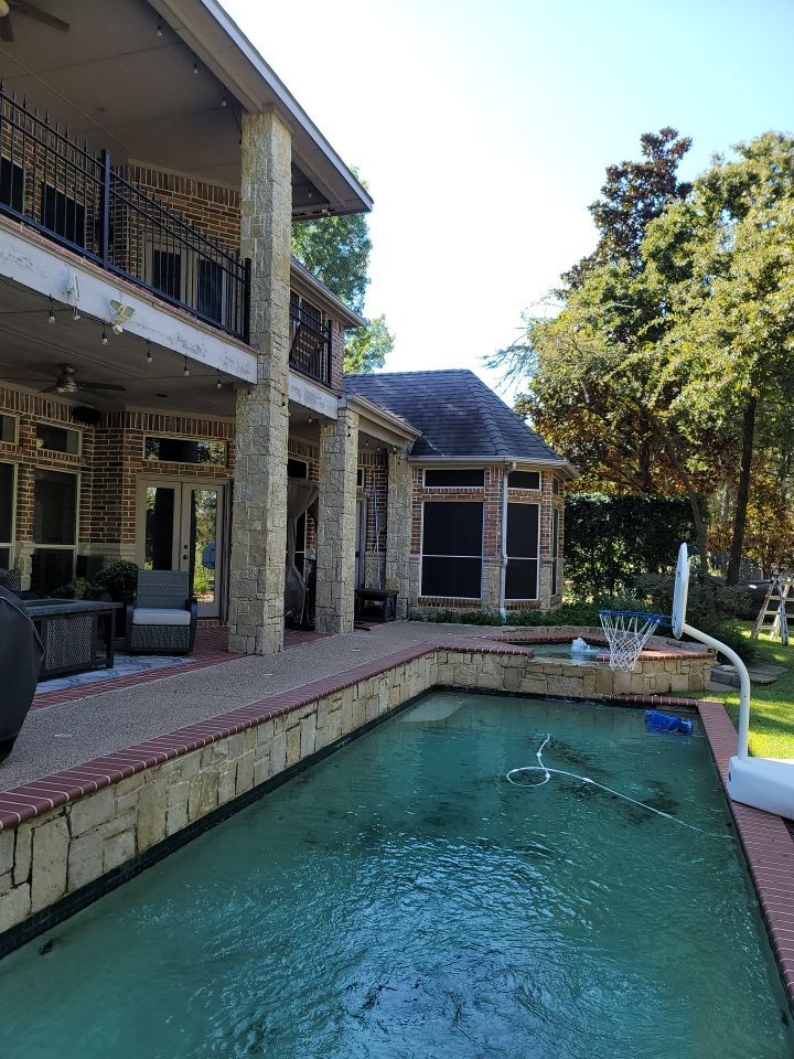 Insurance Claim Roof and Gutters using Owens Corning - Duration- Estate Gray -New Gutters - Exterior paint by Tex-Line Roofing