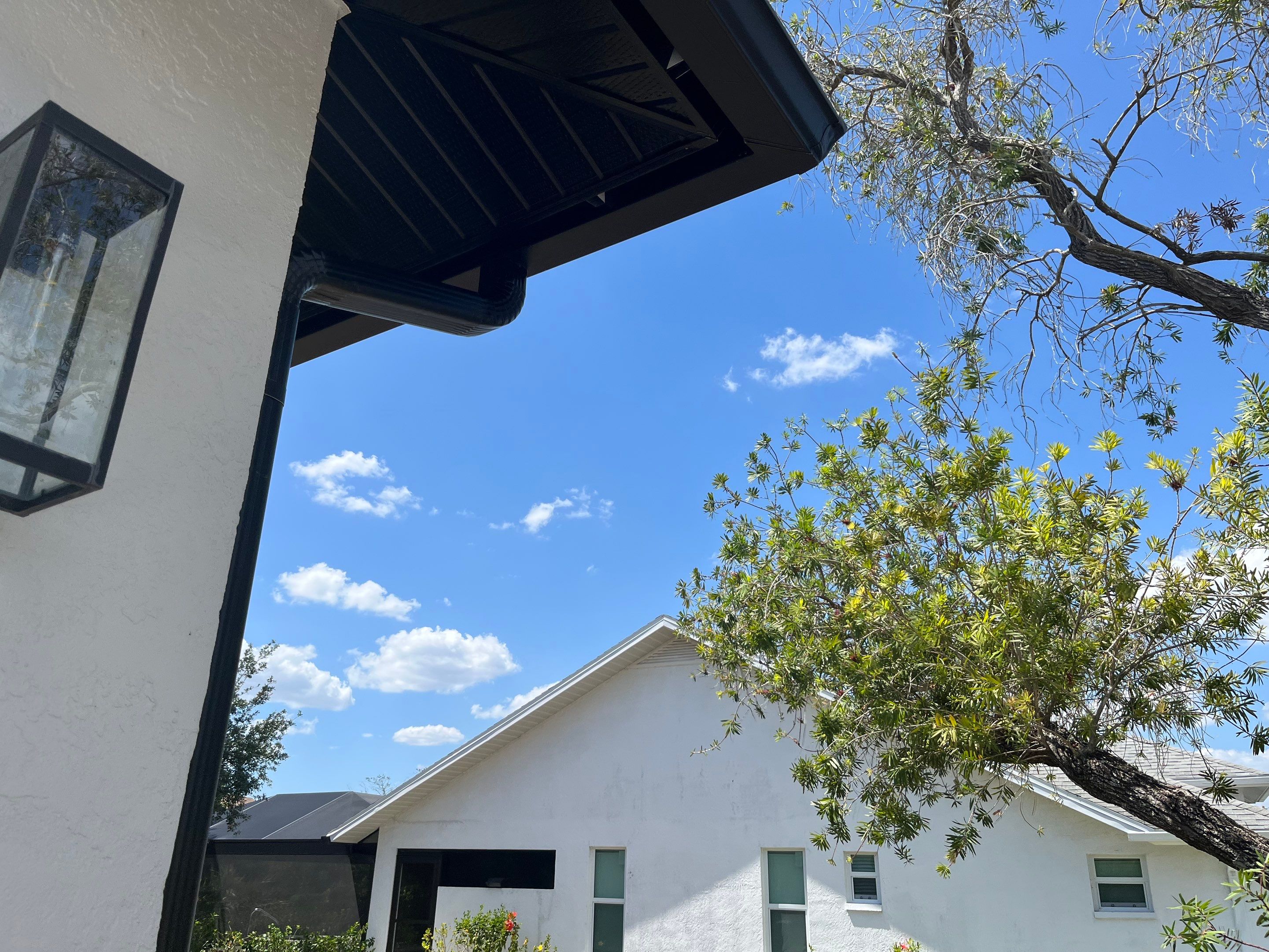 New Soffit and Fascia and Gutters in North Fort Myers FL by Gutter Professors