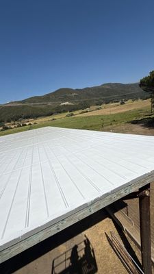 Metal Roof Silicone Coating and Structural Repair in San Ysabel