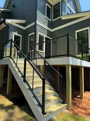 Deck Expansion w/ Cable Railing