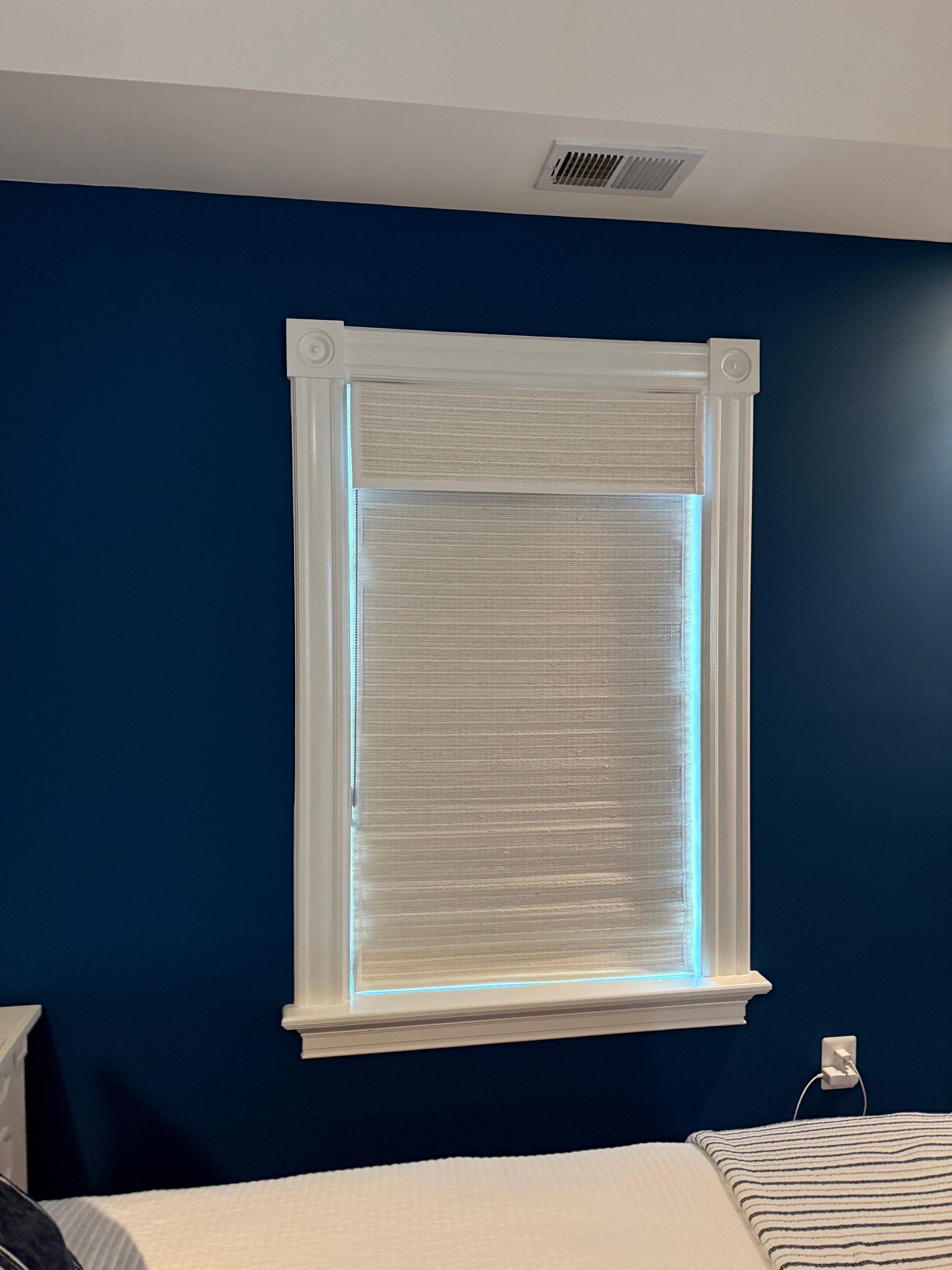 Natural and Honeycomb Shade Installation - Deale by Southern Maryland Custom Blinds