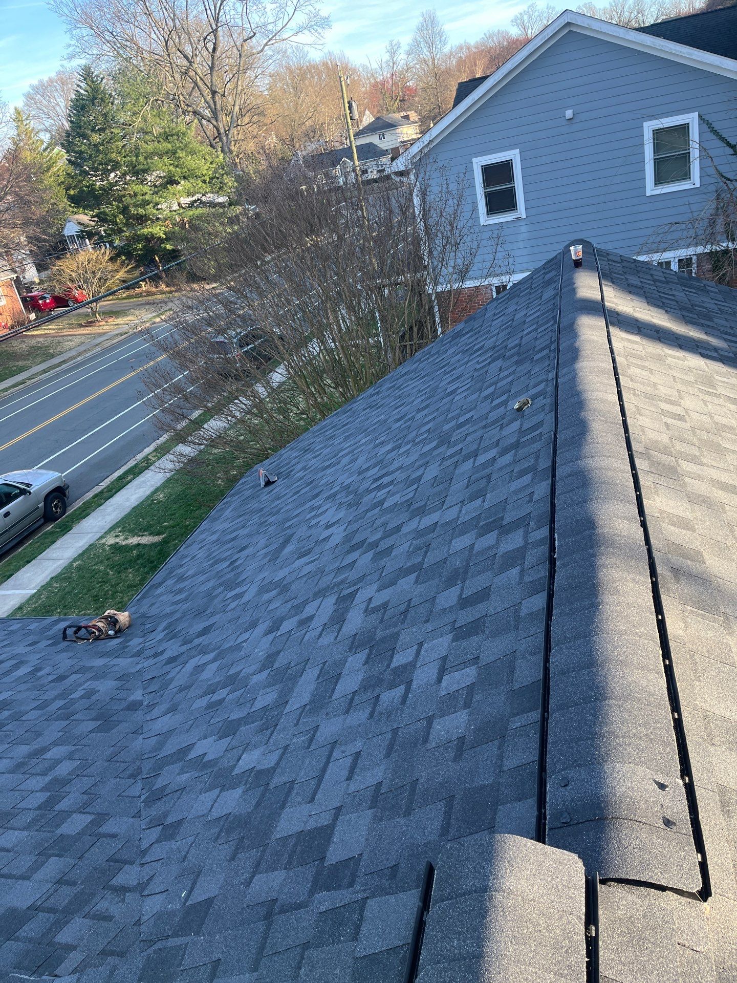 Arlington CertainTeed Landmark Pro Roof in Max Def Moire Black by RM Banning, Inc.