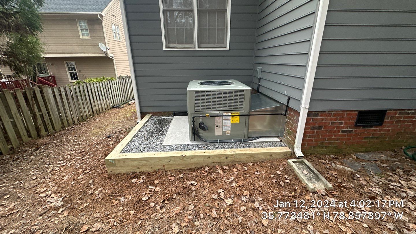 Trane Package Unit Installation by Nick's Mechanical LLC.